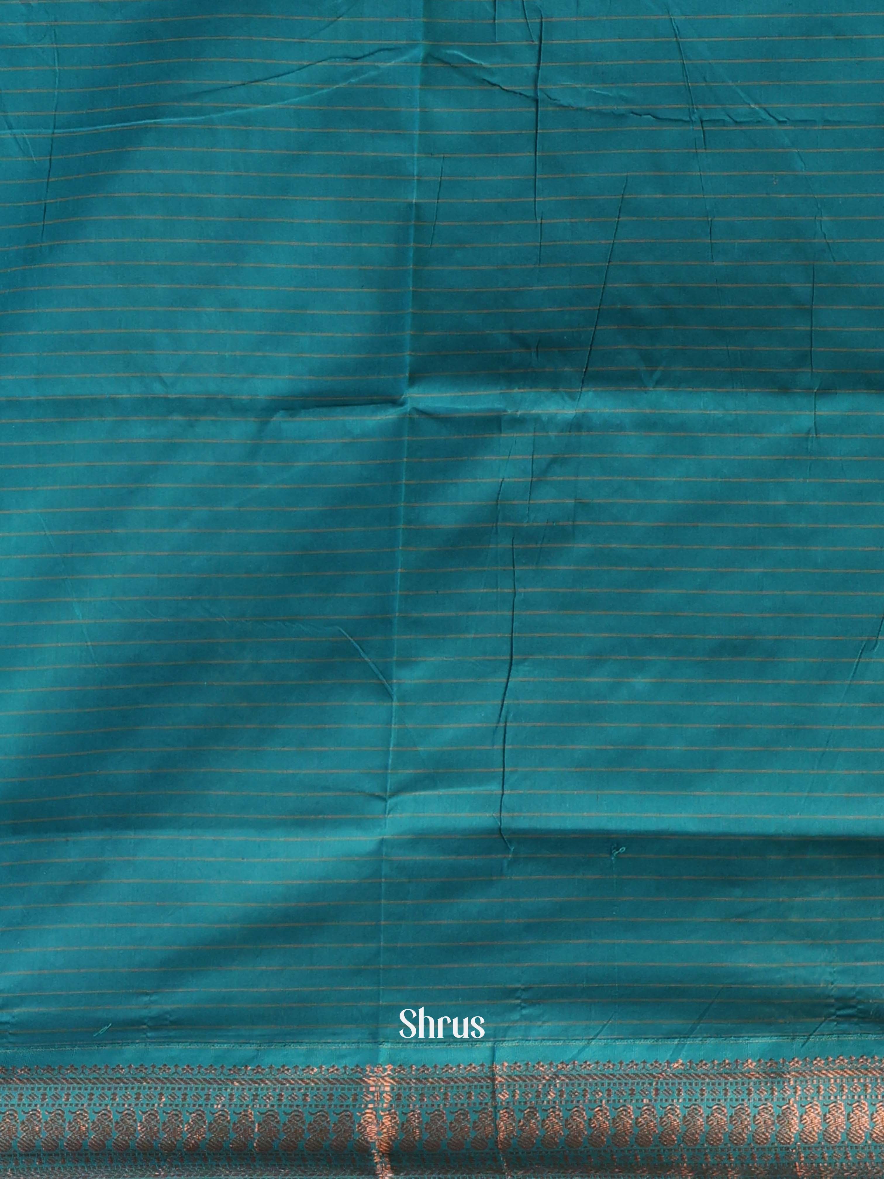 Lite Blue & Blue - Kalyani Cotton Saree - Shop on Shrus.com