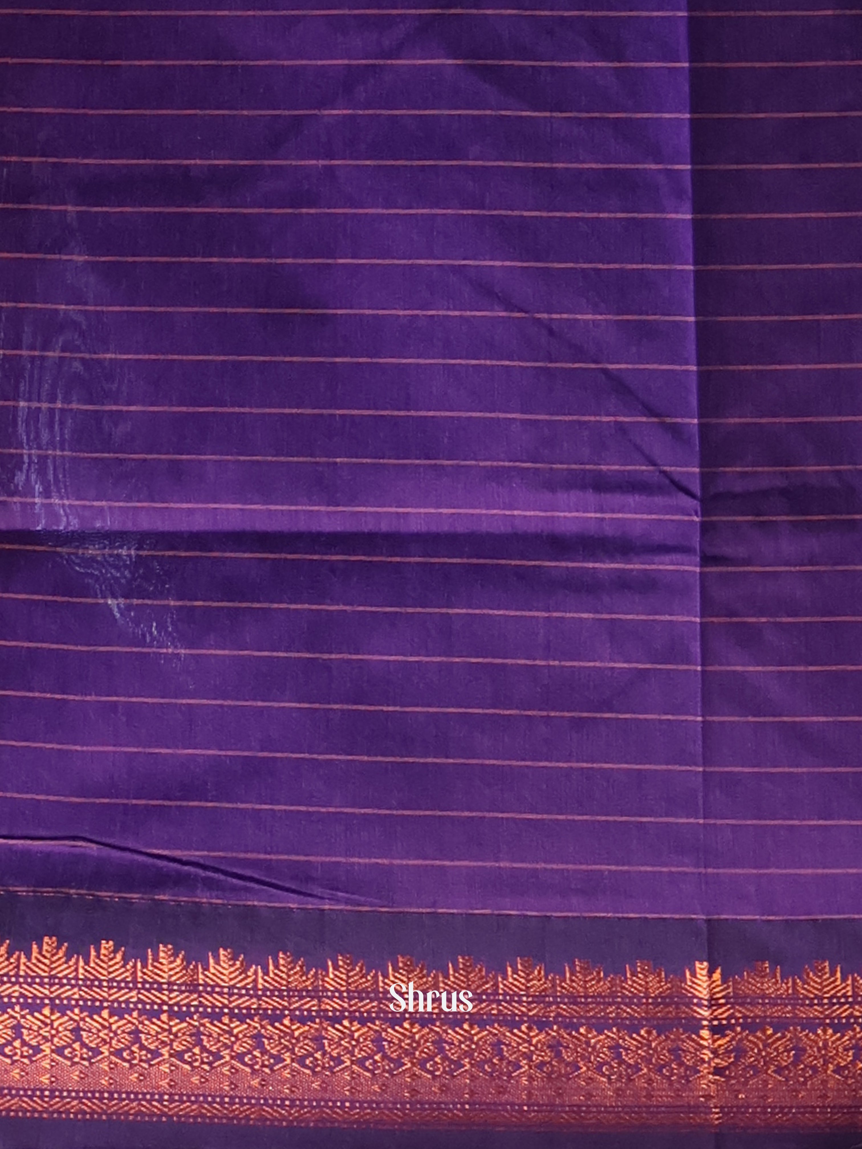 Violet- Kalyani Cotton Saree - Shop on Shrus.com