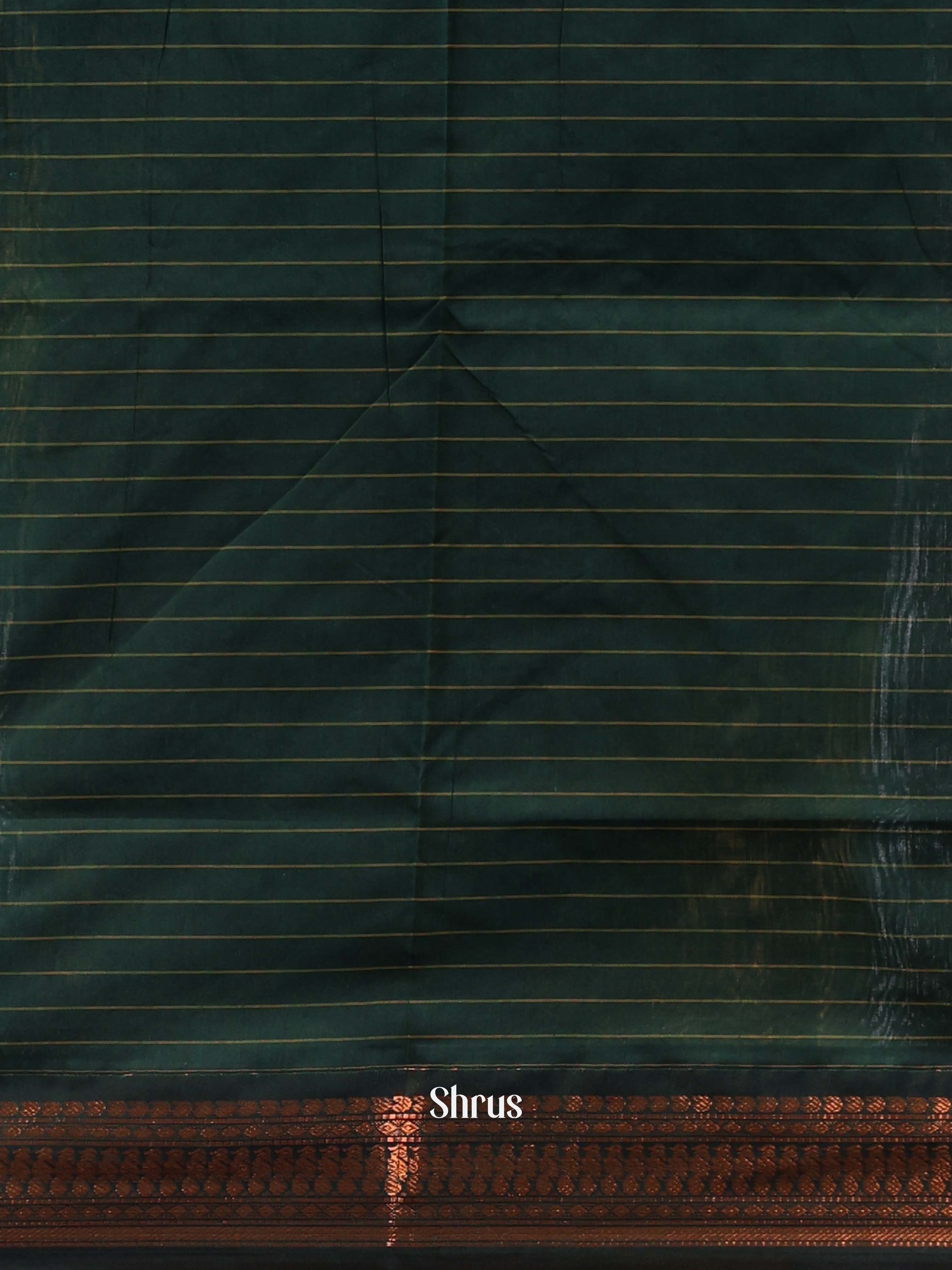 Orange & Green- Kalyani Cotton Saree - Shop on Shrus.com