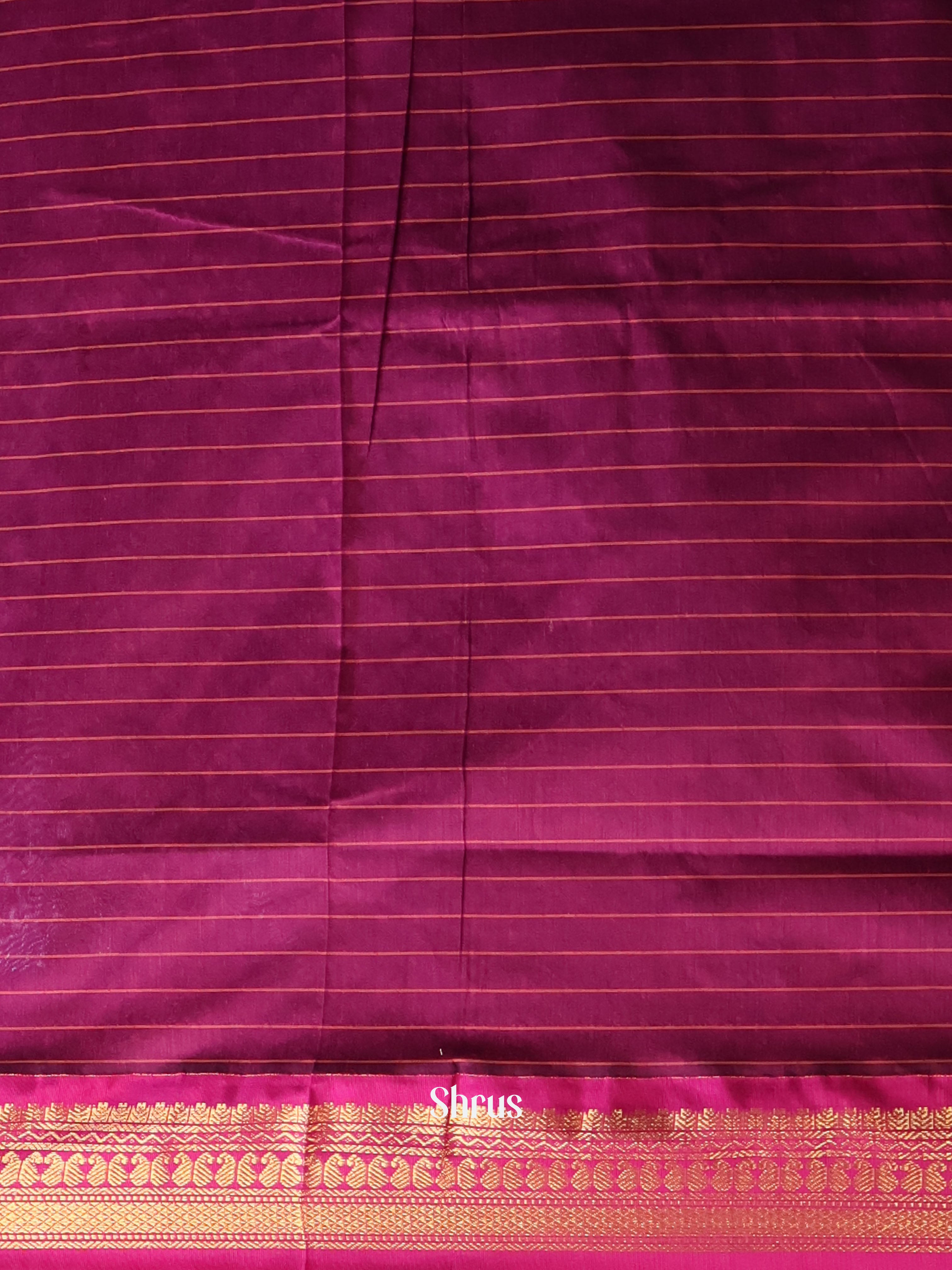 Green & Purple- Kalyani Cotton Saree - Shop on Shrus.com