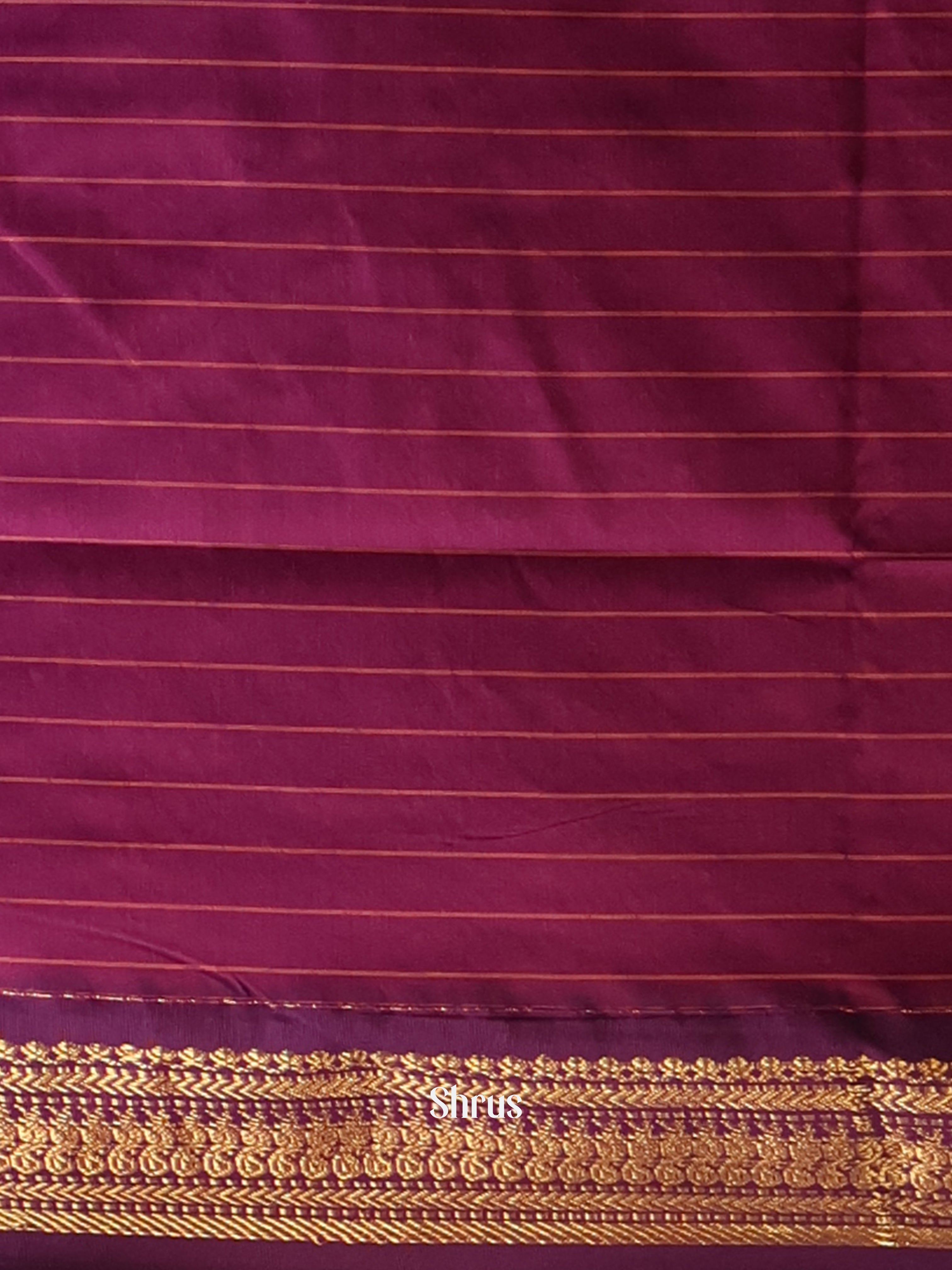 Orange & Purple - Kalyani Cotton Saree - Shop on Shrus.com