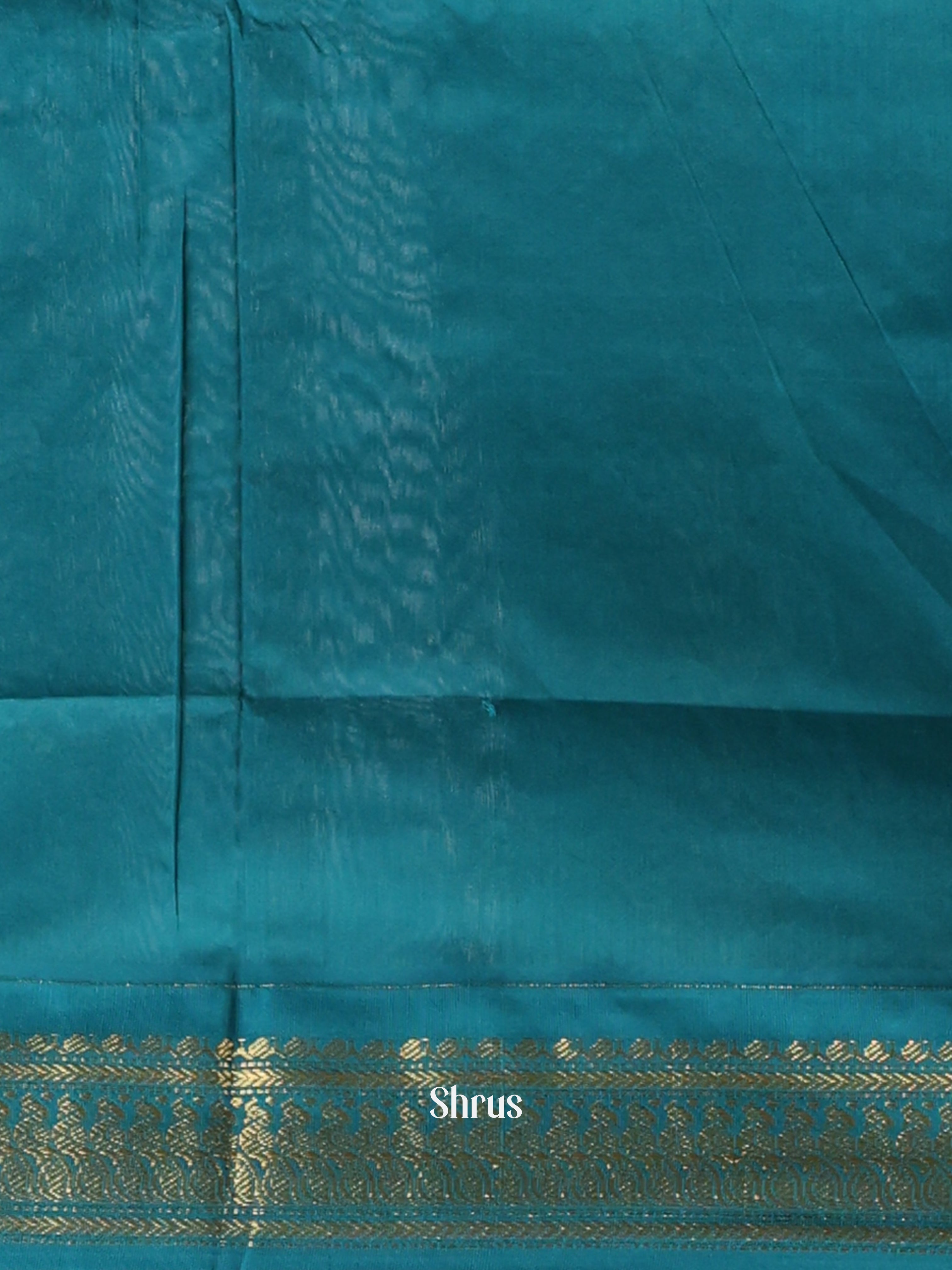 Lite Blue & Blue- Kalyani Cotton Saree - Shop on Shrus.com