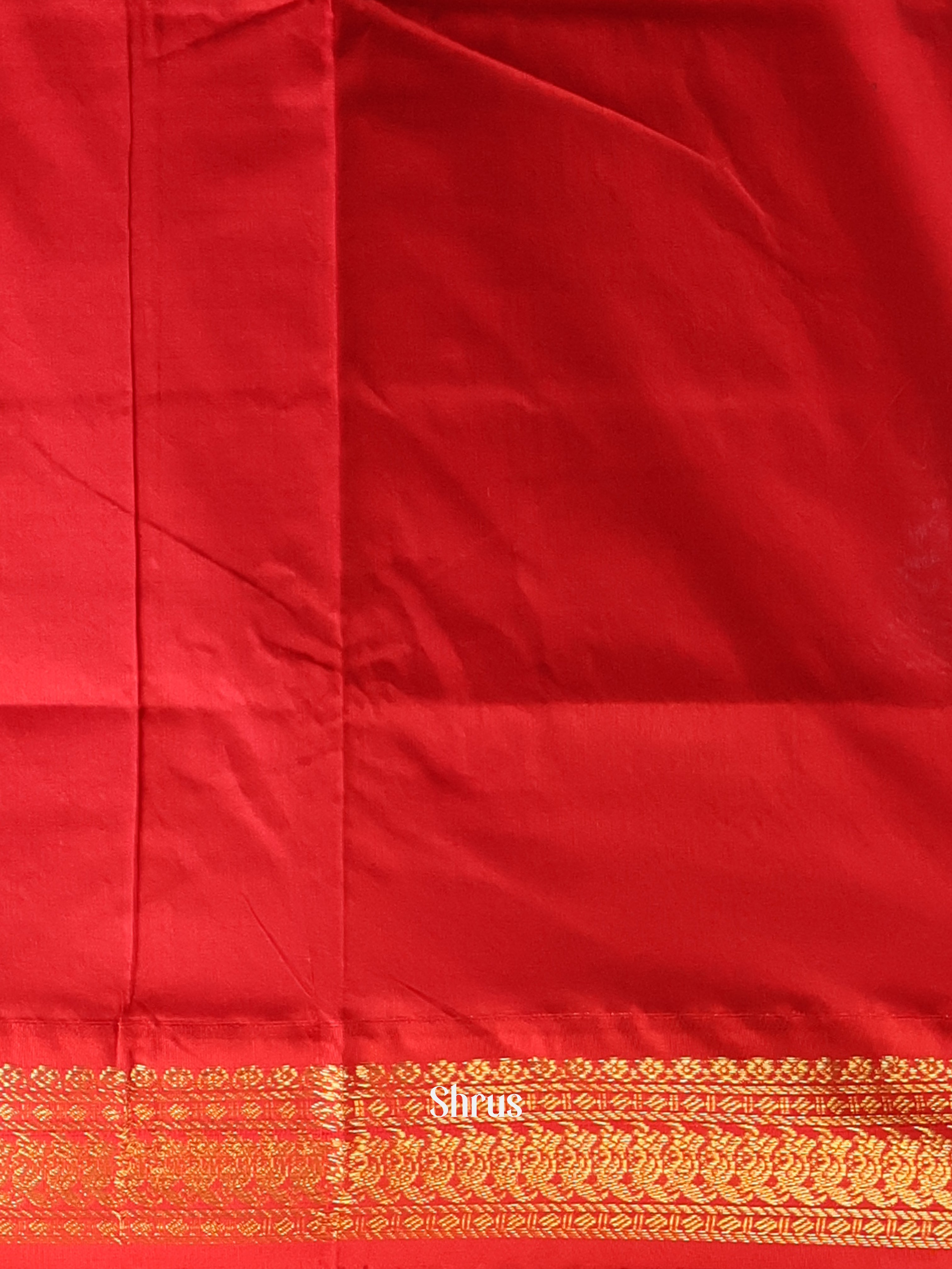 Orange & Red - Kalyani Cotton Saree - Shop on Shrus.com