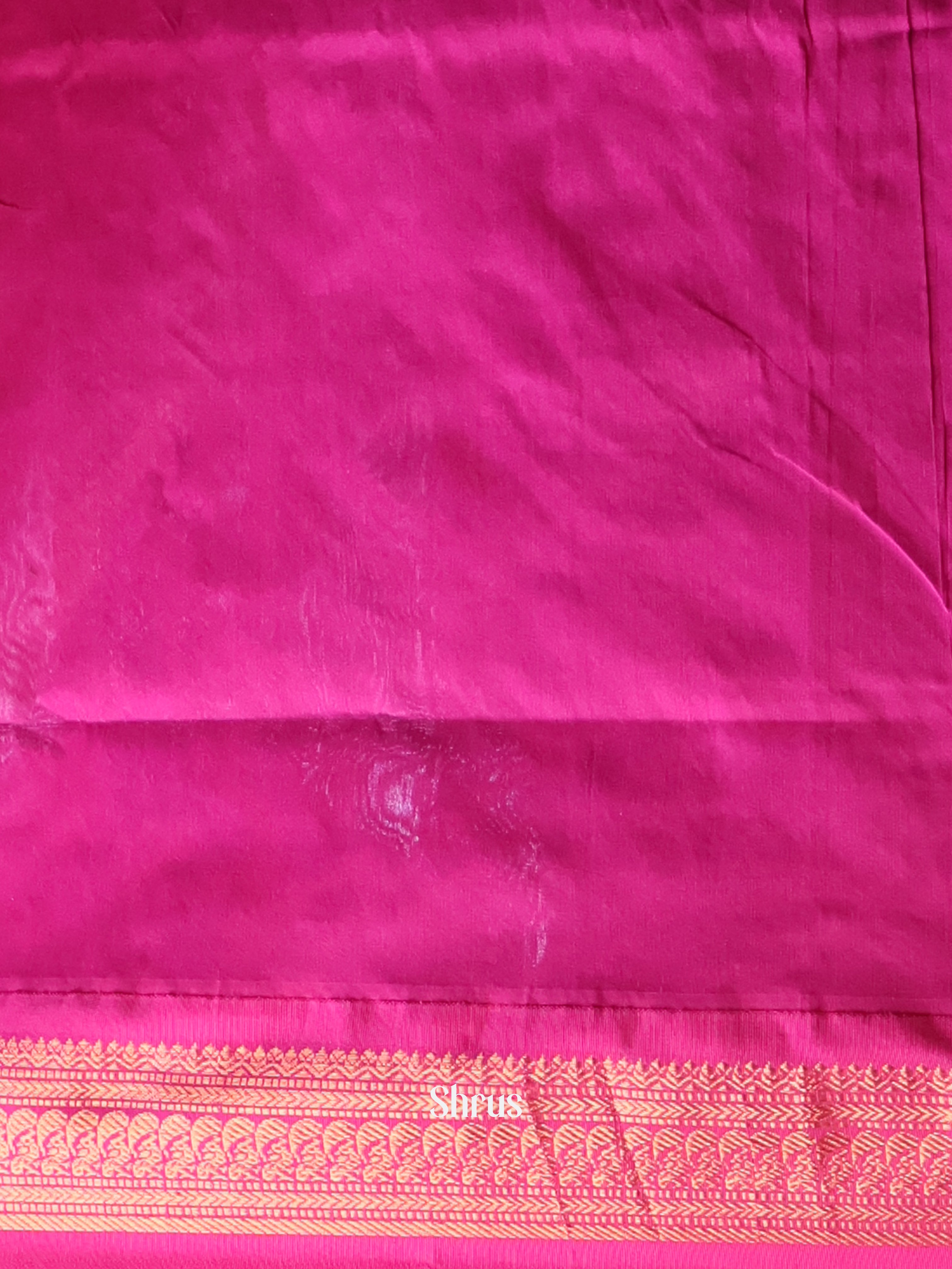 Baby Pink & Pink- Kalyani Cotton Saree - Shop on Shrus.com