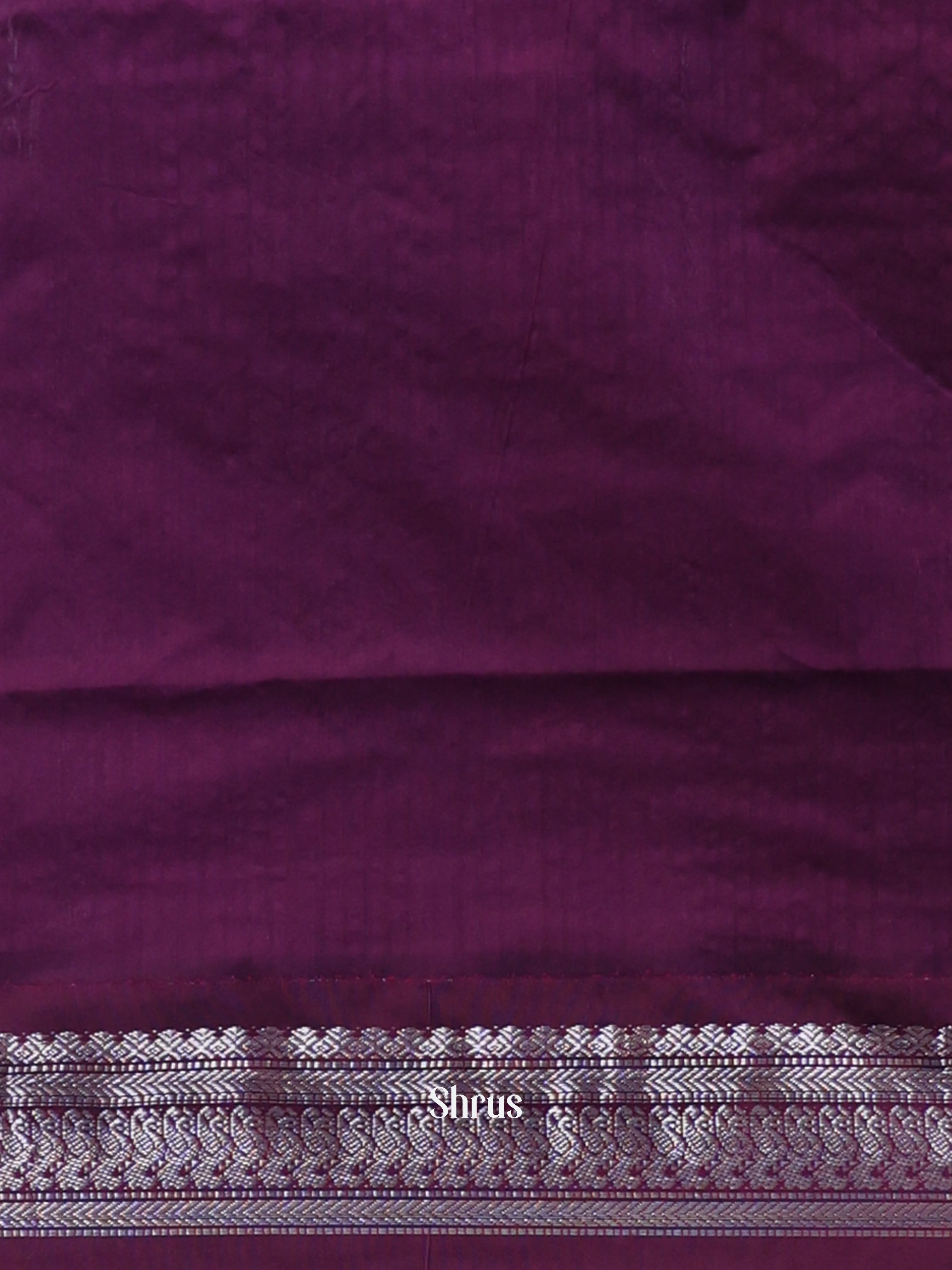 Green & Purple- Kalyani Cotton Saree - Shop on Shrus.com