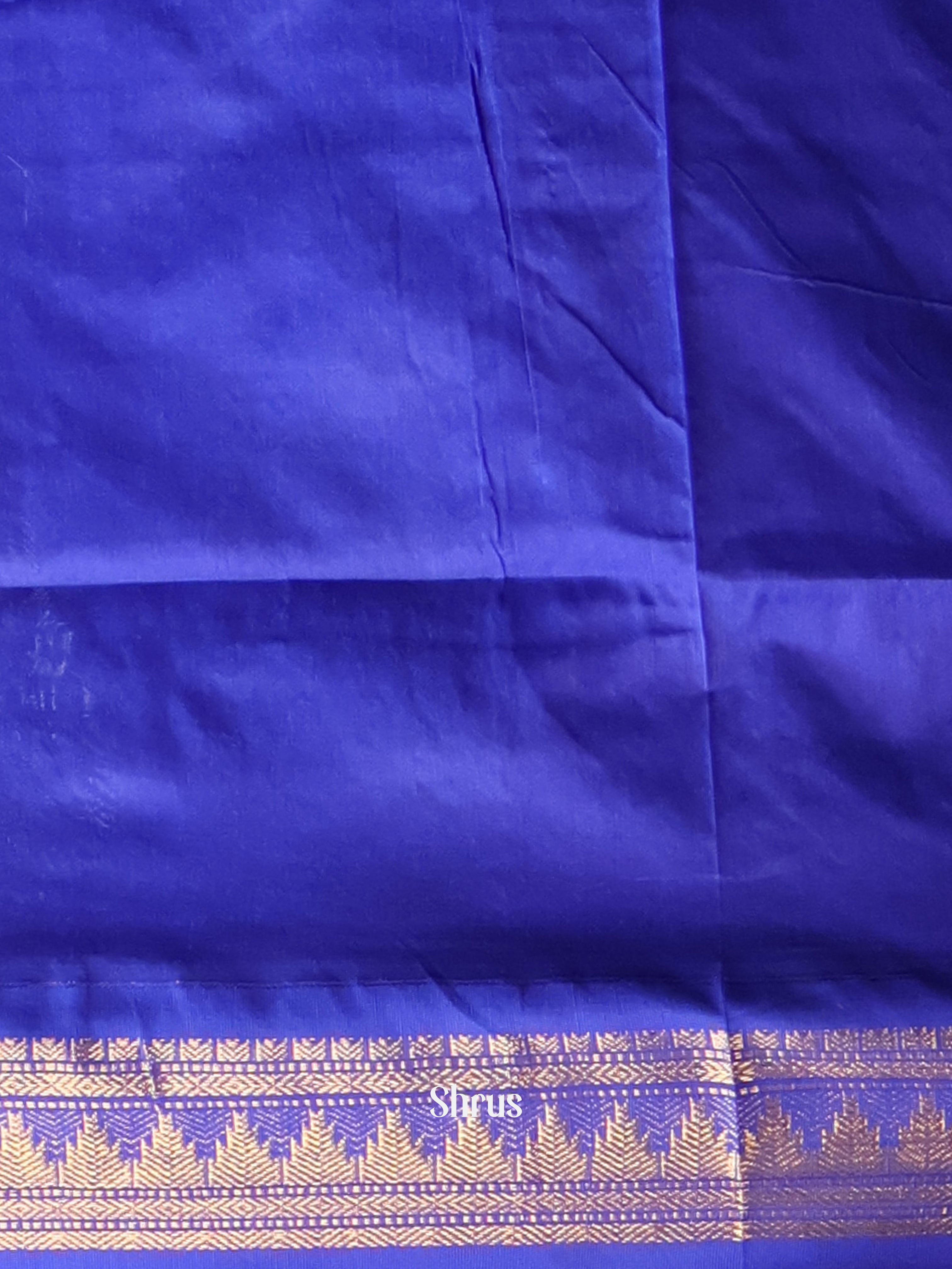 Grey & Blue - Kalyani Cotton Saree - Shop on Shrus.com