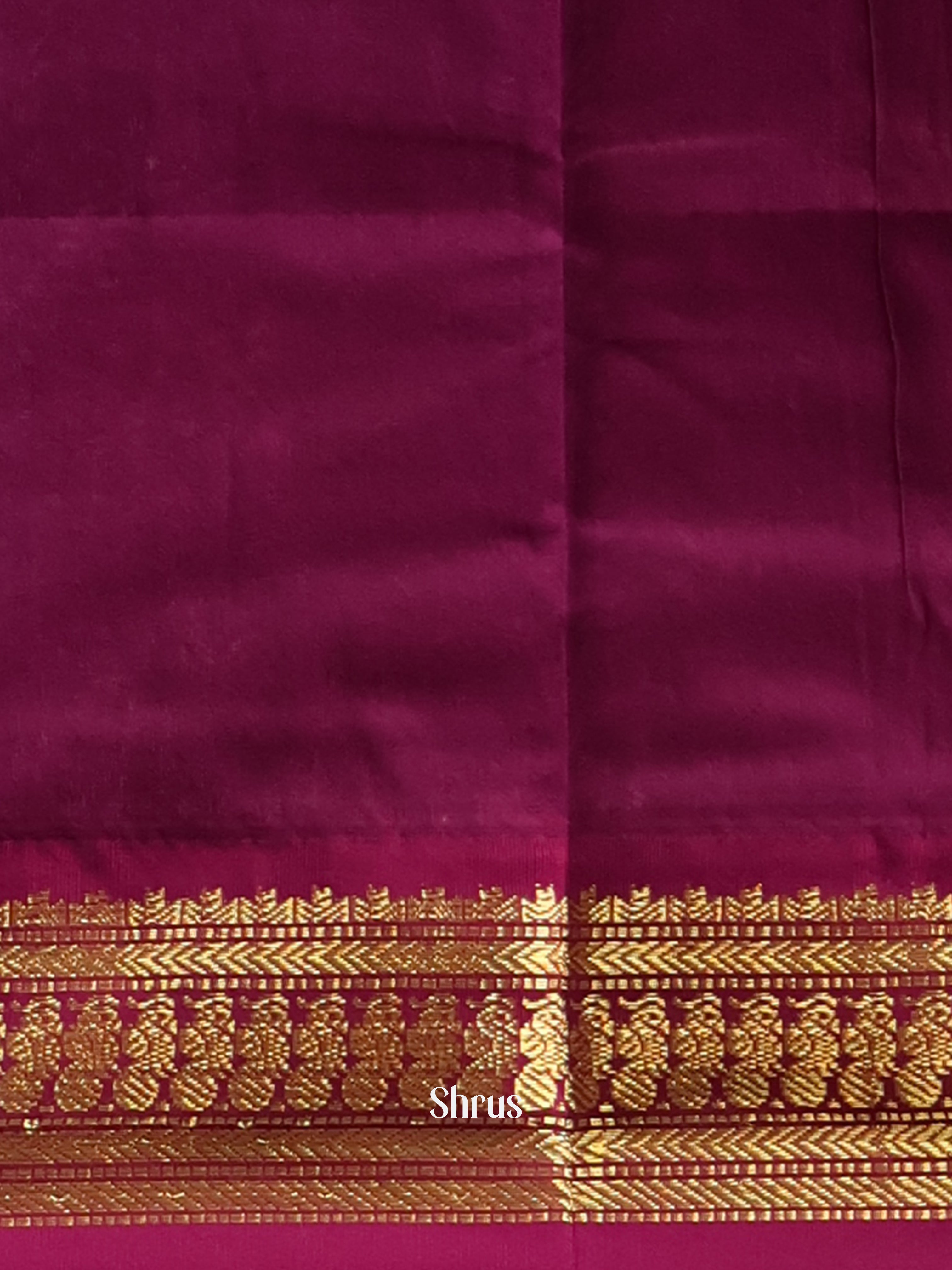 Lite Brown & Purple- Kalyani Cotton Saree - Shop on Shrus.com