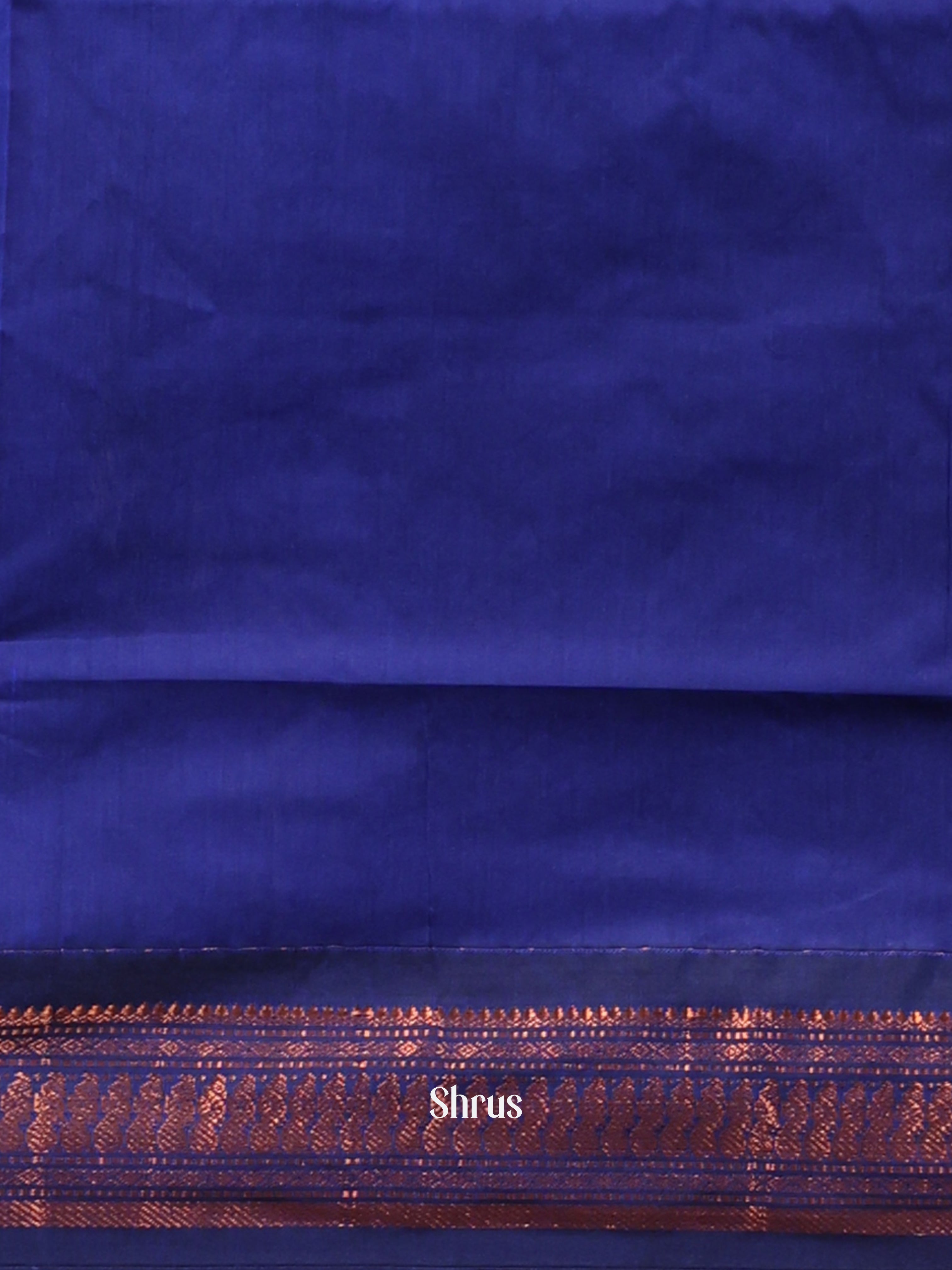 Pink & Blue- Kalyani Cotton Saree - Shop on Shrus.com