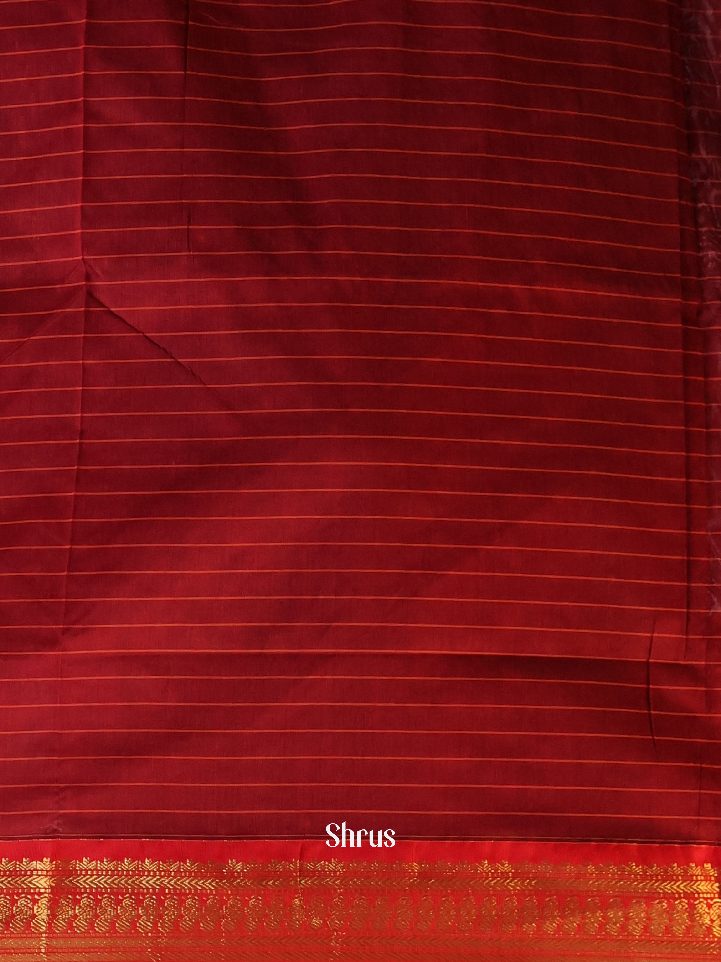 Black & Red - Kalyani Cotton Saree - Shop on Shrus.com