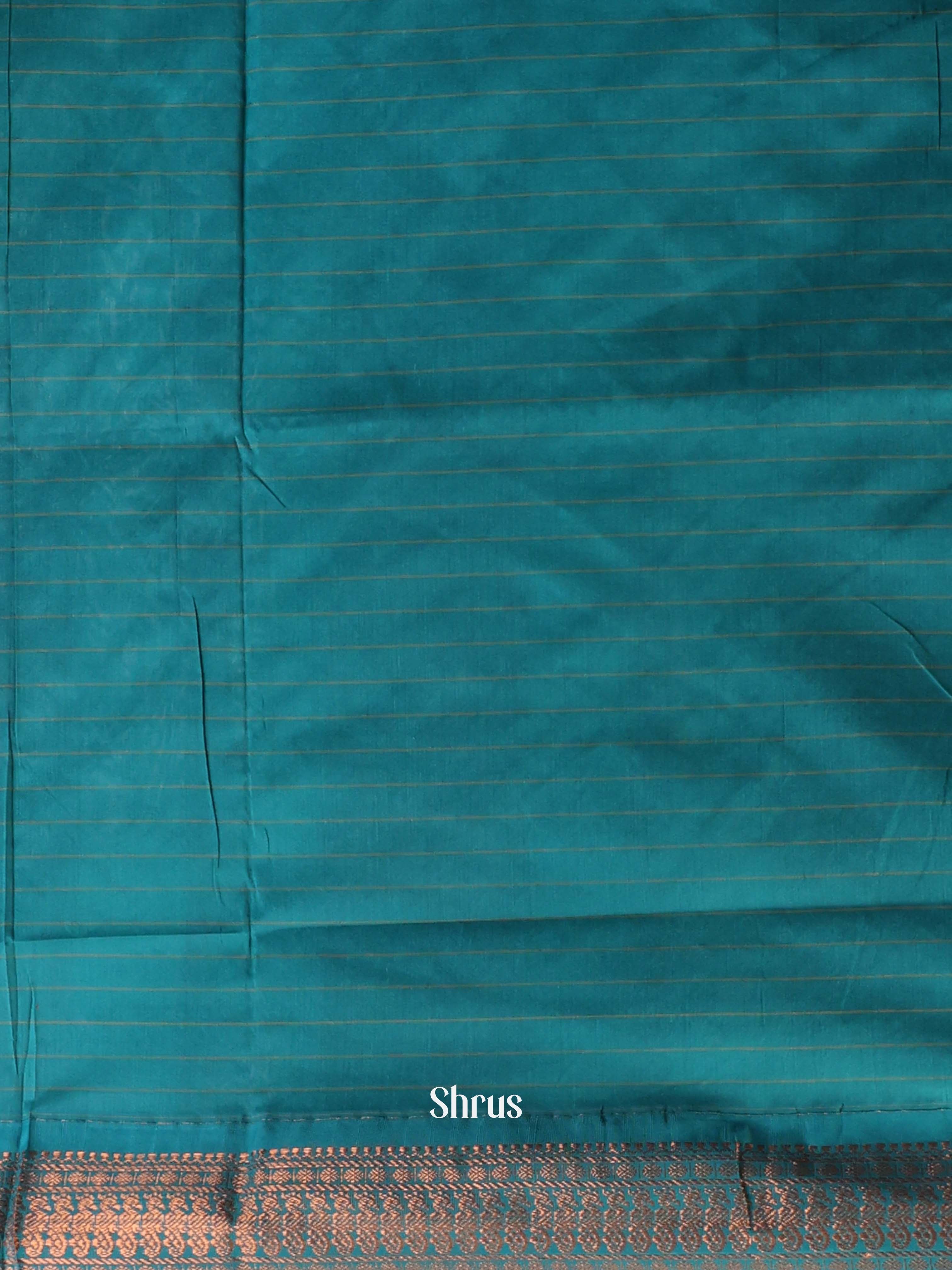 Pink & Blue - Kalyani Cotton Saree - Shop on Shrus.com