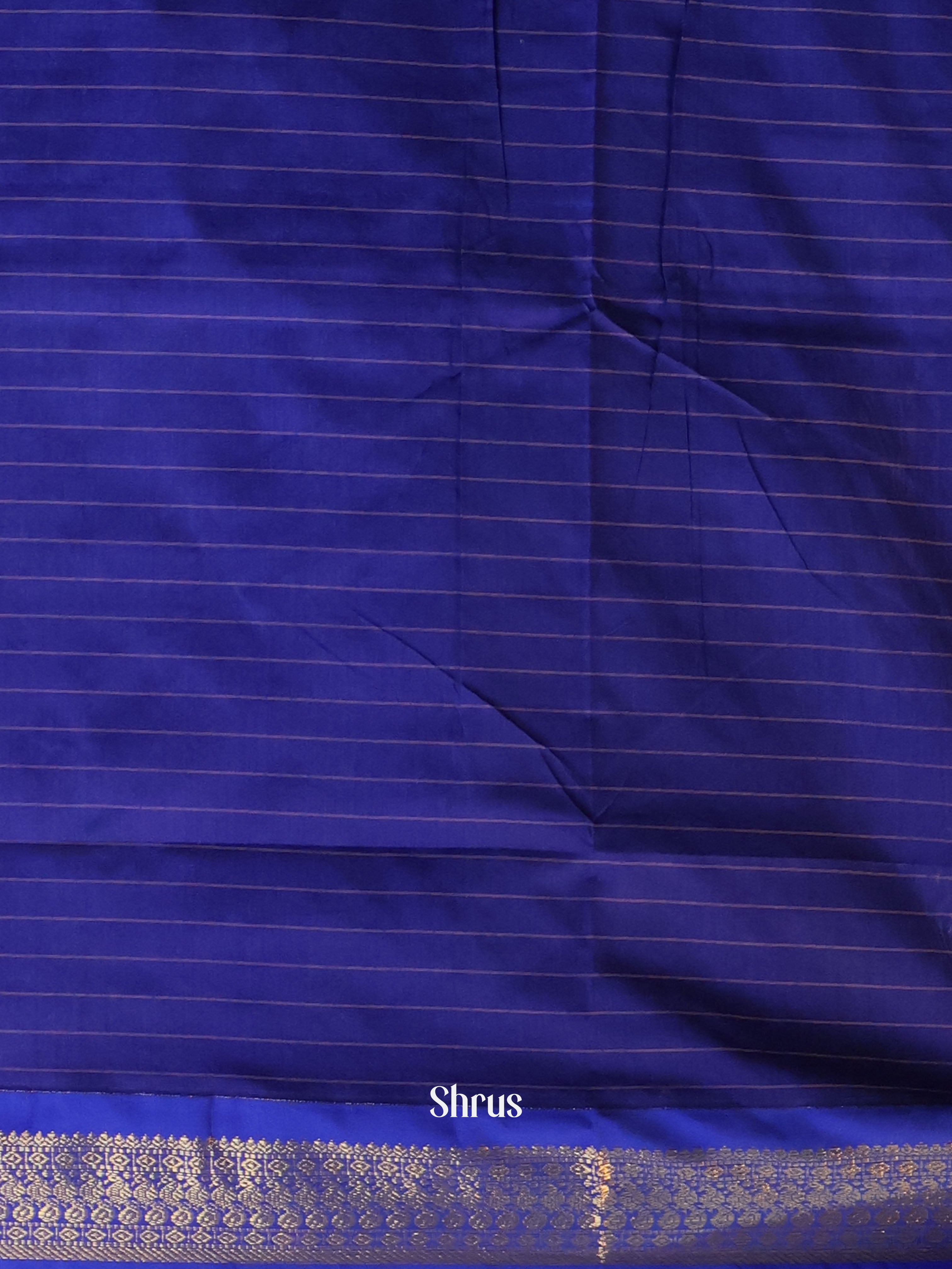 Brown & Blue - Kalyani Cotton Saree - Shop on Shrus.com