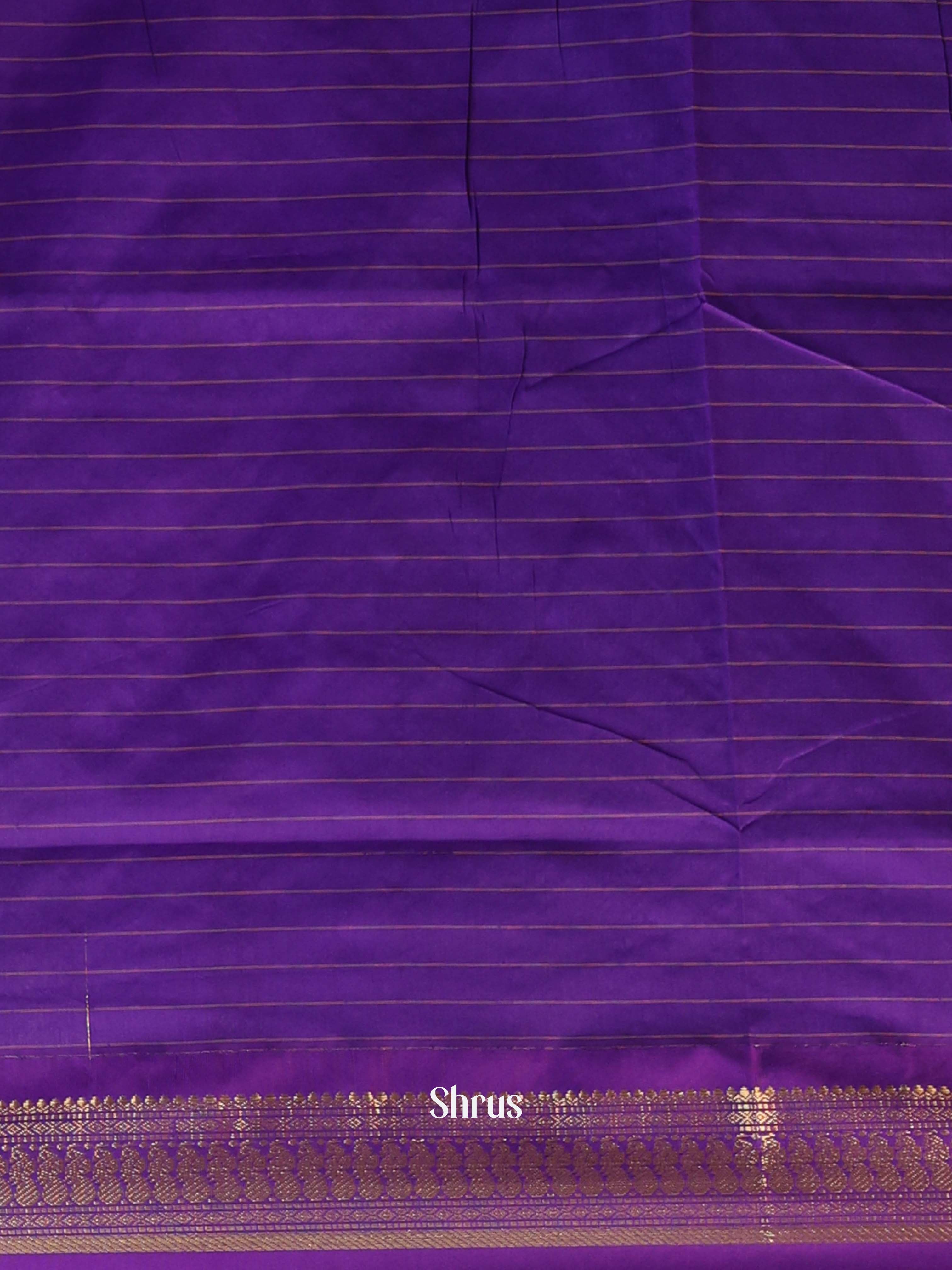 Lavender & Purple - Kalyani Cotton Saree - Shop on Shrus.com
