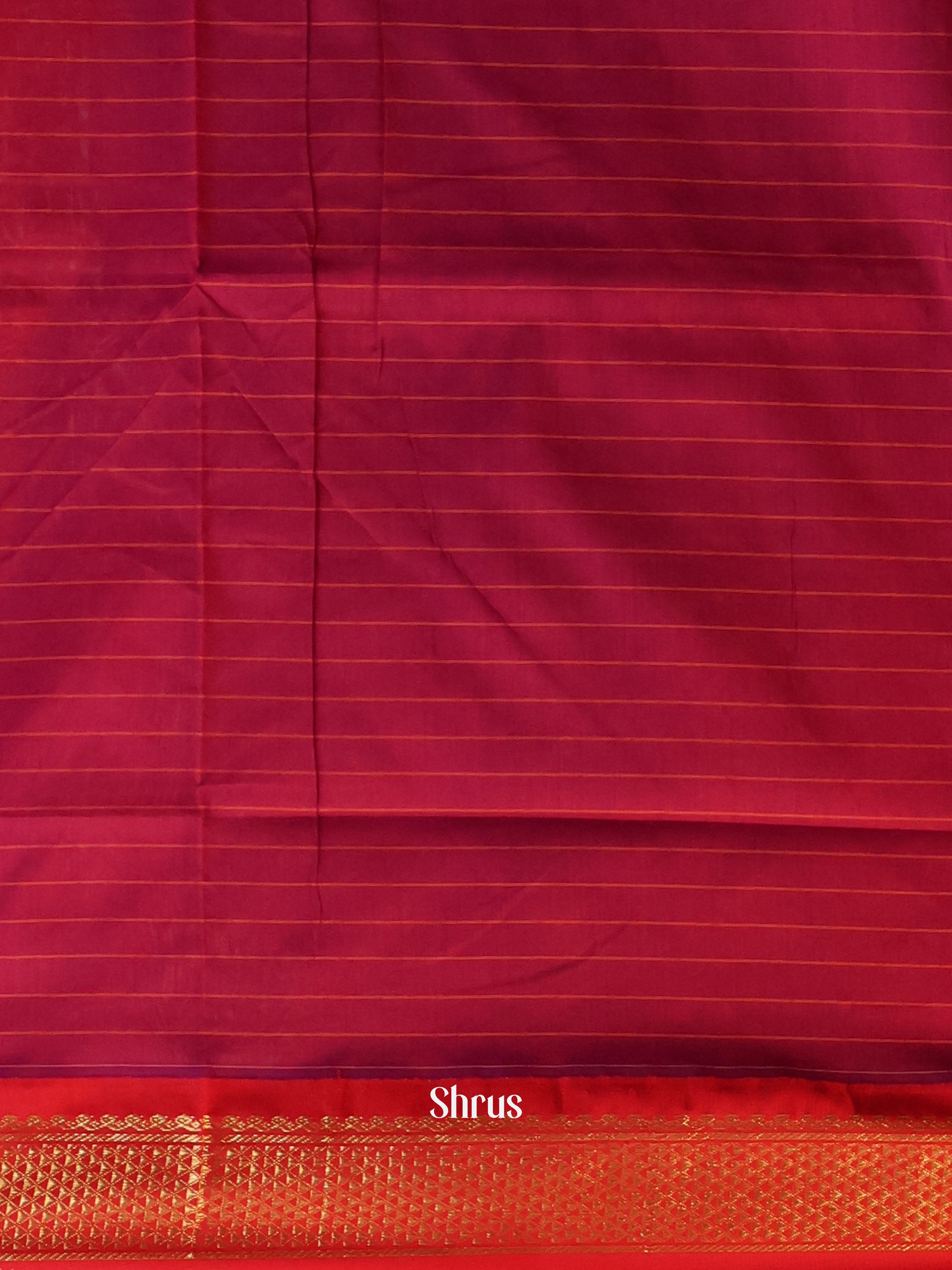 Purple & Red- Kalyani Cotton Saree - Shop on Shrus.com