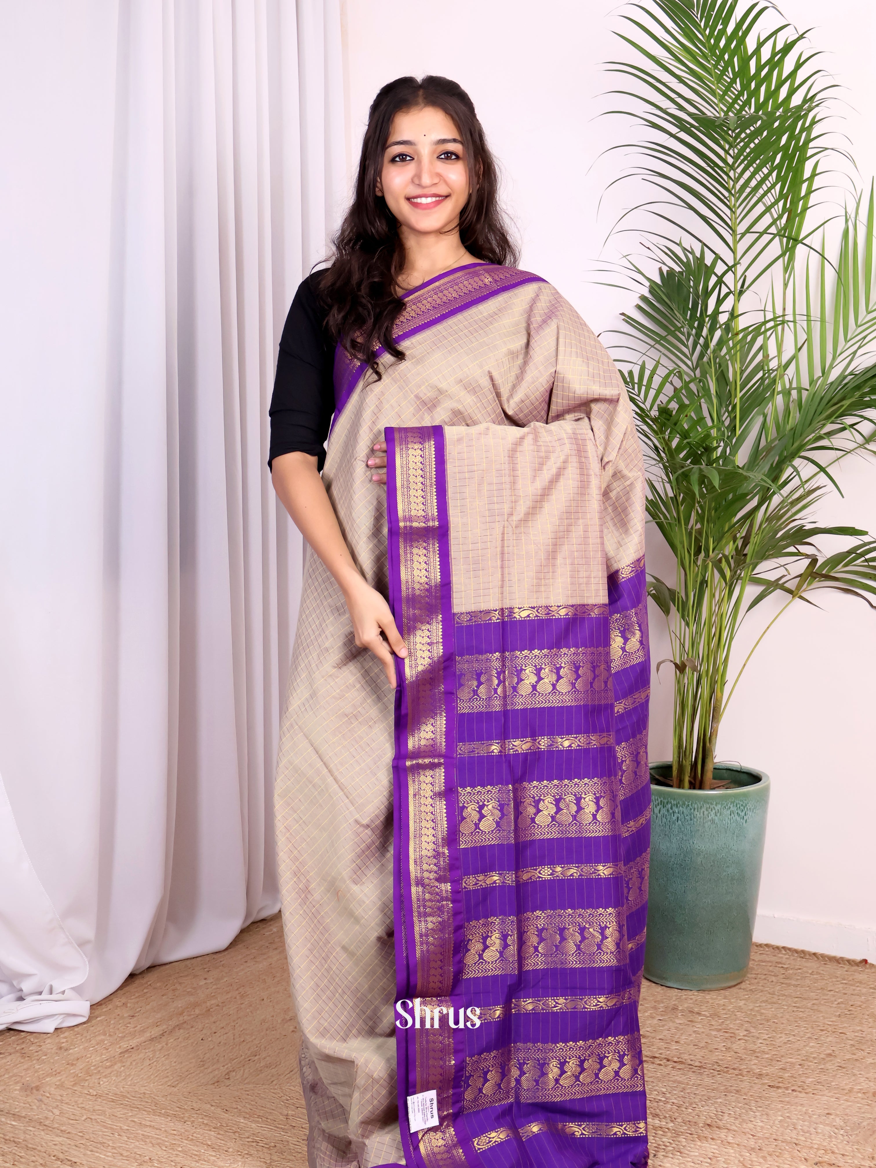 CJS16082 - Kalyani Cotton Saree - Shop on Shrus.com