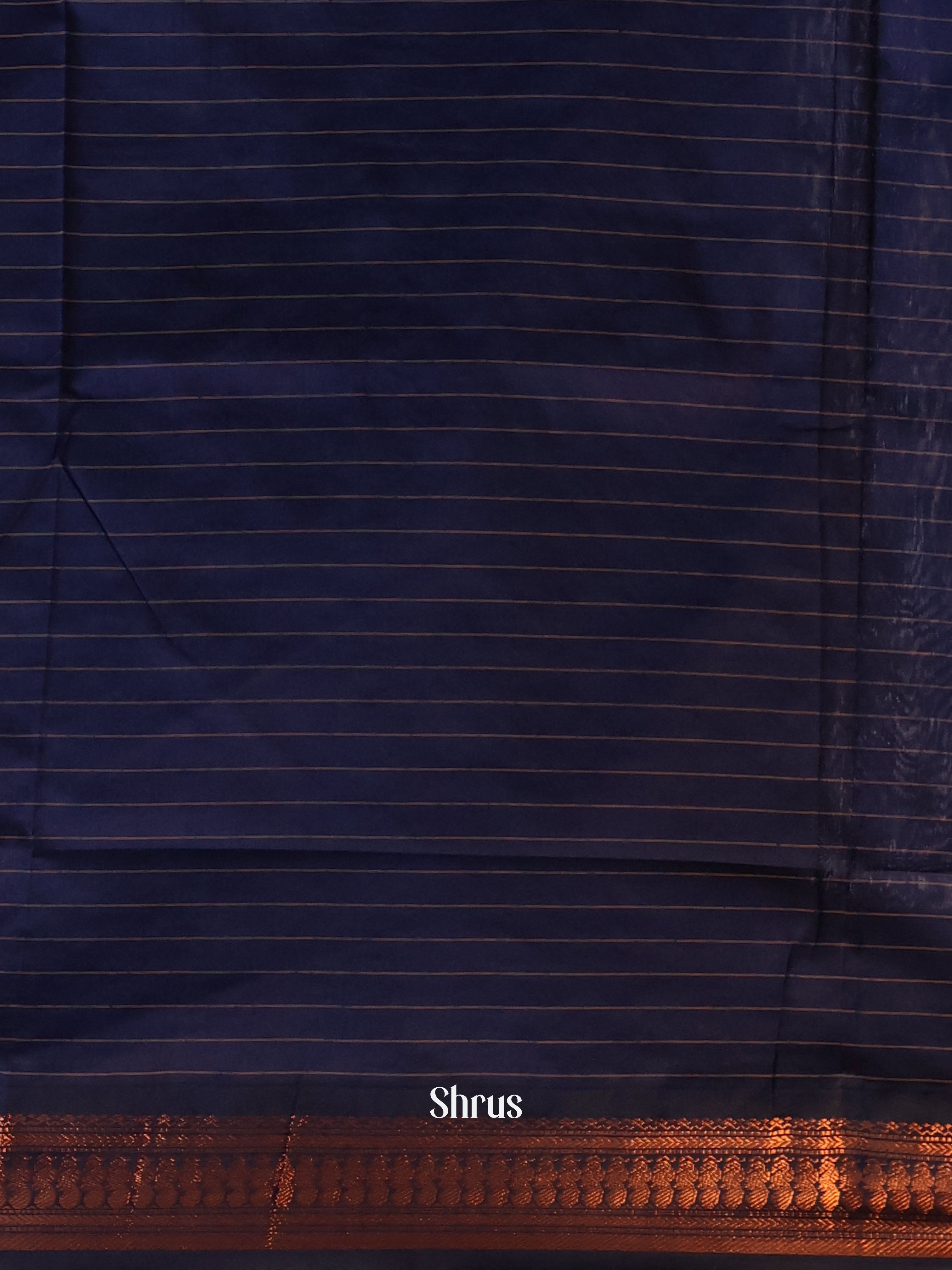 Purple & Blue - Kalyani Cotton Saree - Shop on Shrus.com