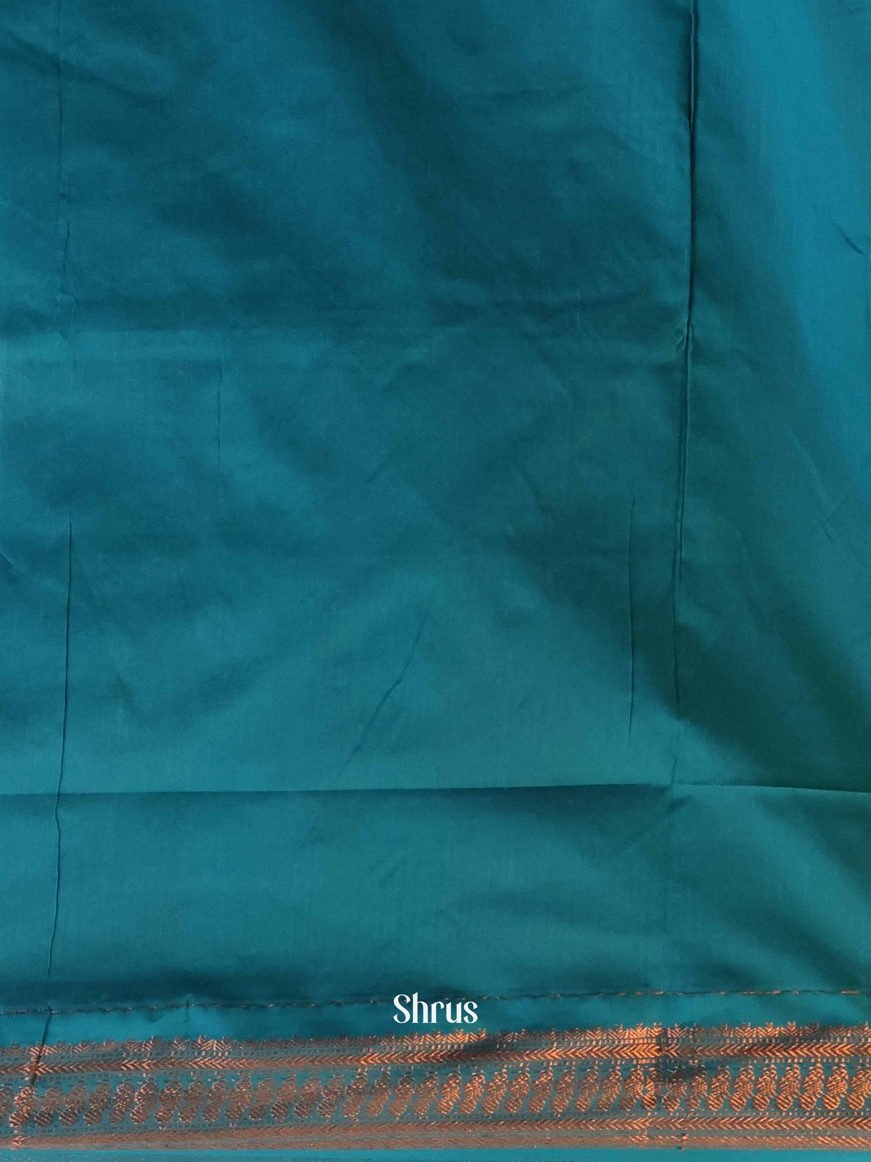 Green & Blue- Kalyani Cotton Saree - Shop on Shrus.com