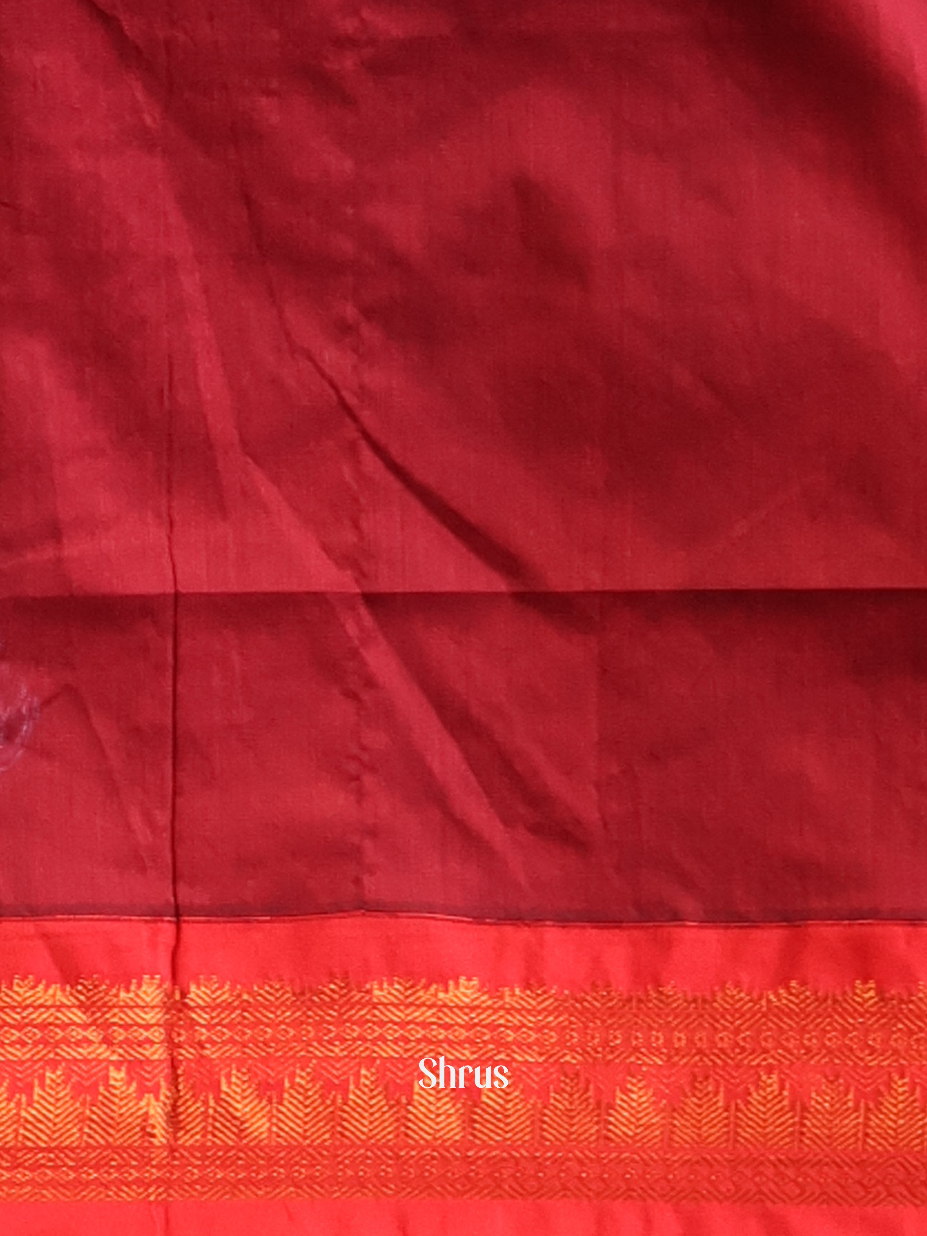 Grey & Maroon - Kalyani Cotton Saree - Shop on Shrus.com