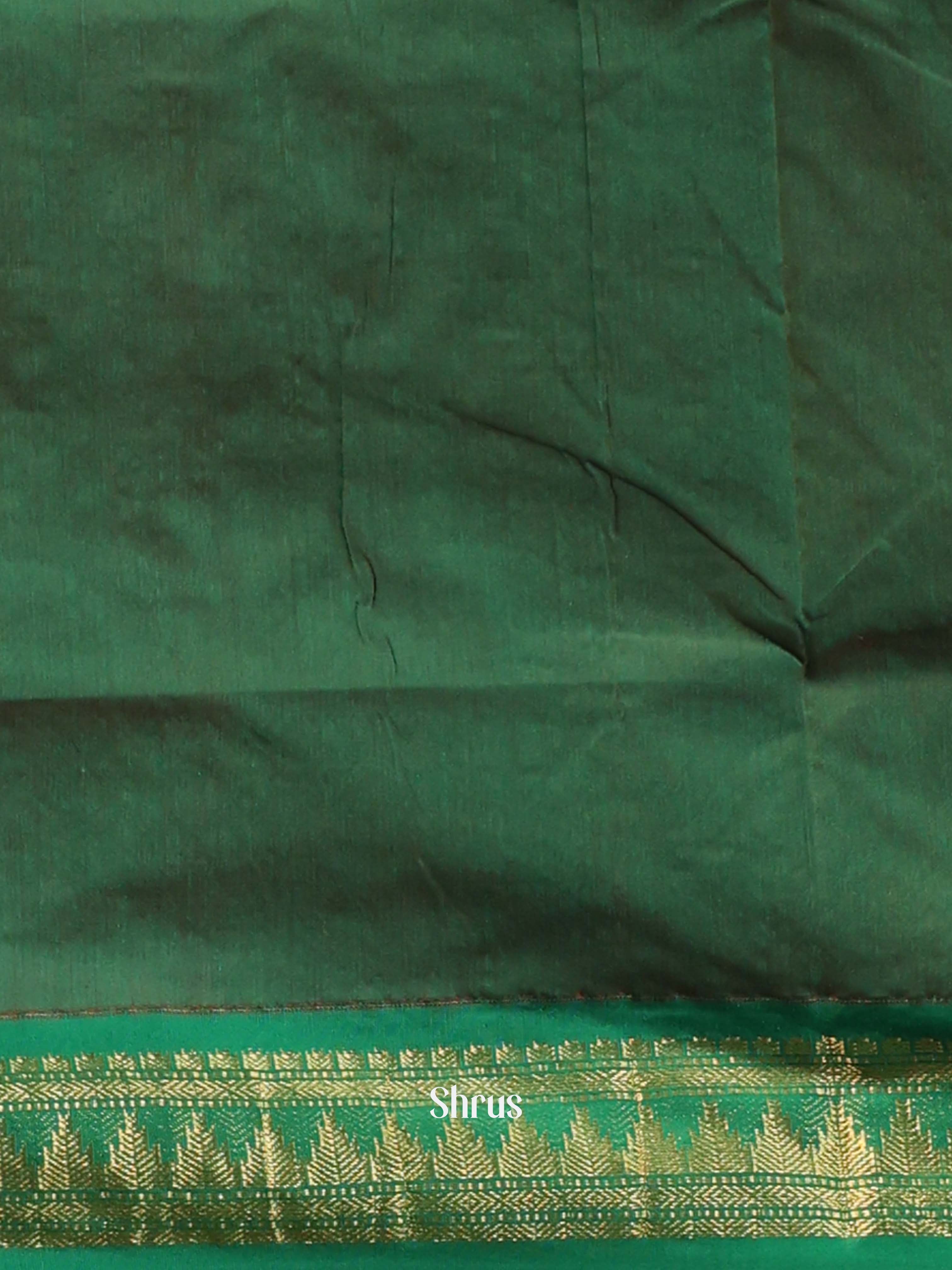 Orange & Green - Kalyani Cotton Saree - Shop on Shrus.com