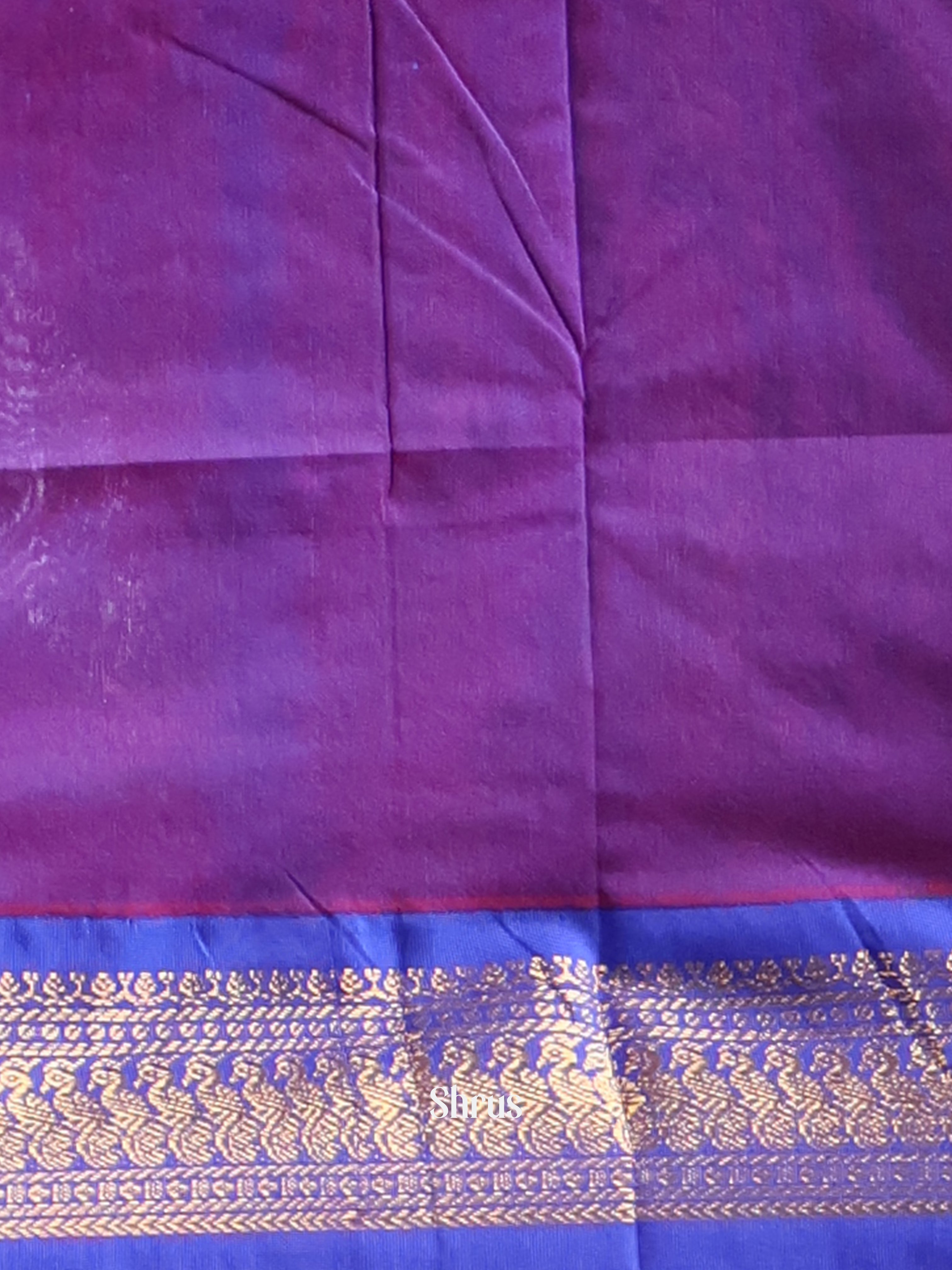 Red & Purple - Kalyani Cotton Saree - Shop on Shrus.com