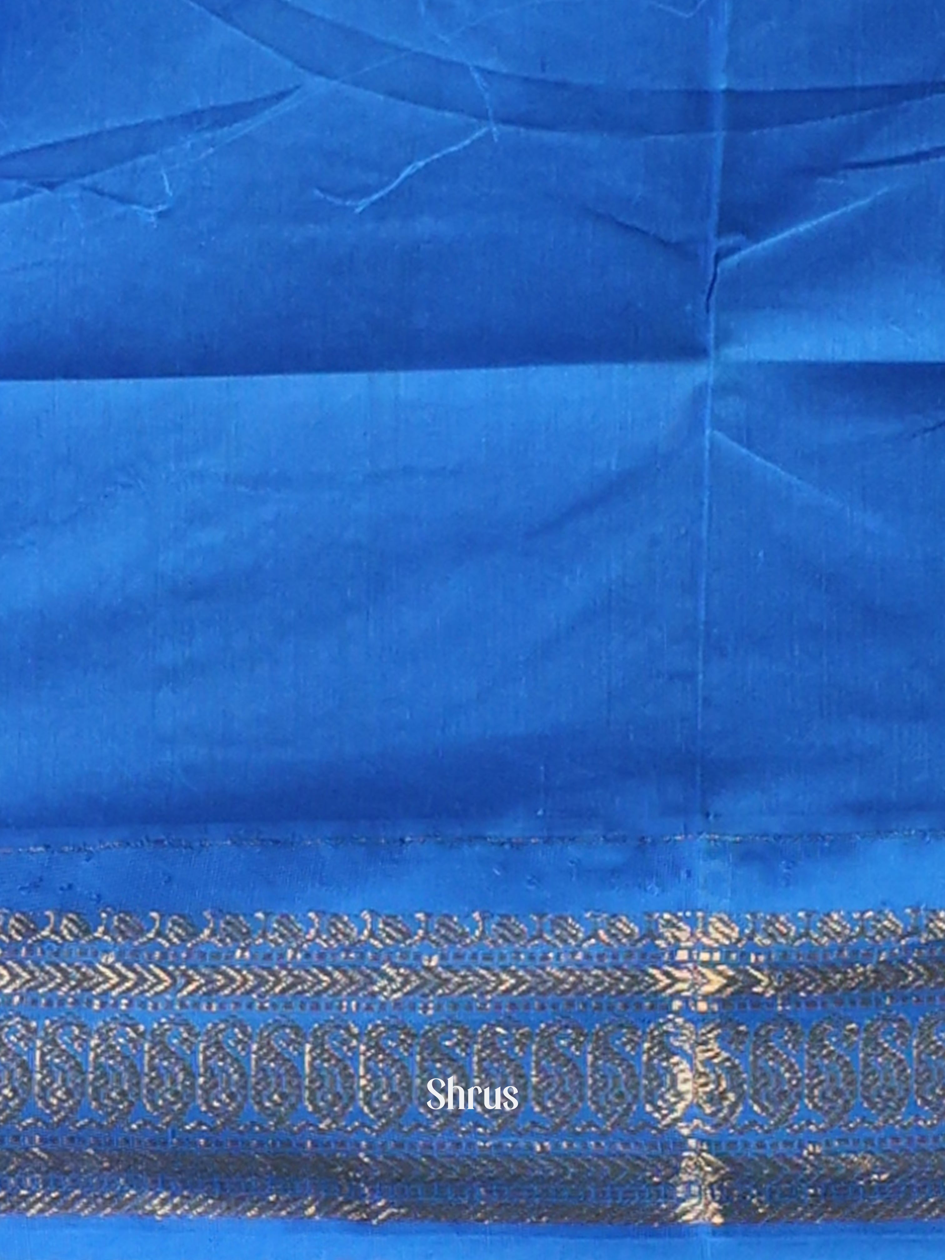 Pista Green & Blue - Kalyani Cotton Saree - Shop on Shrus.com