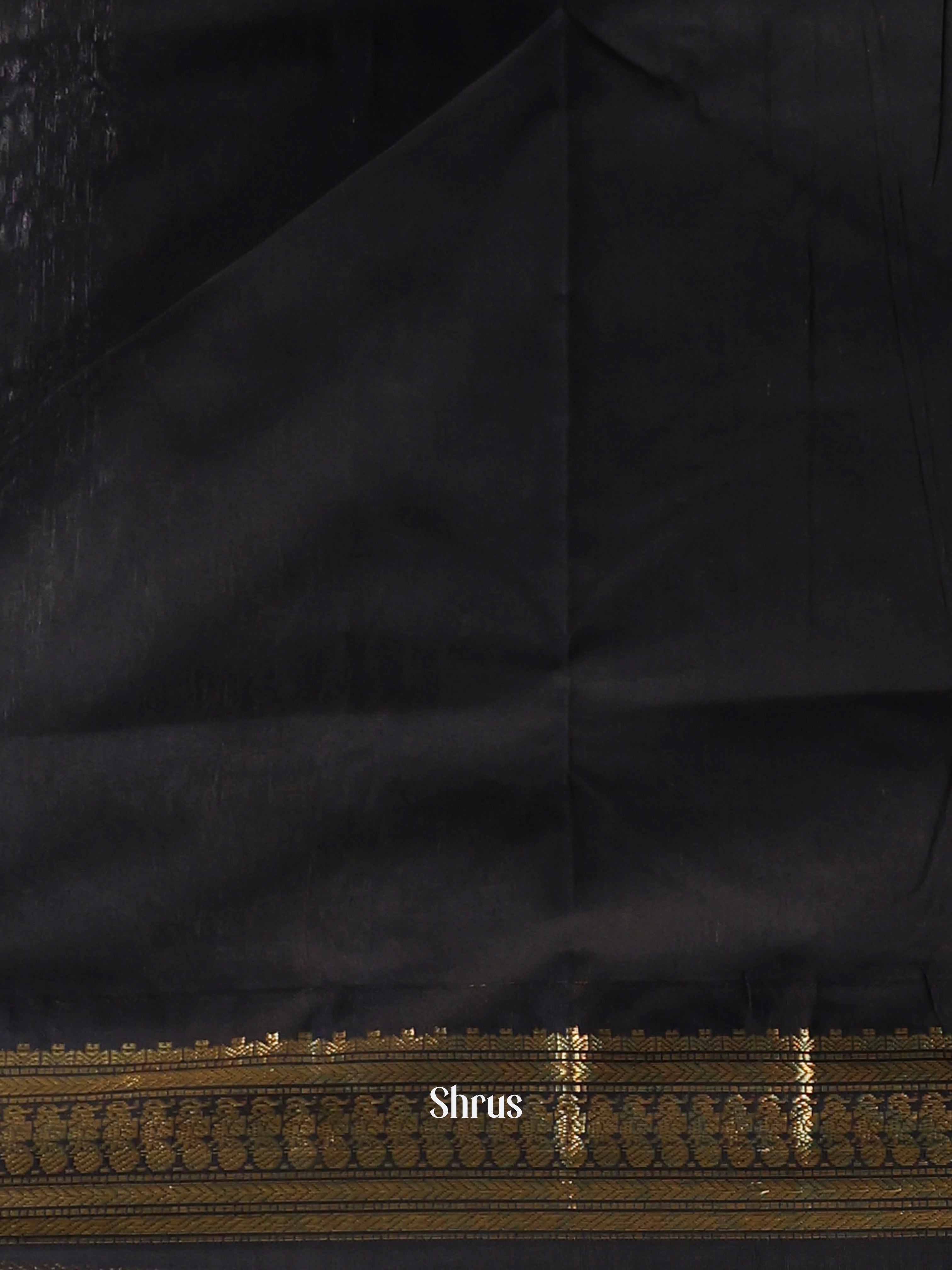 Blue & Black - Kalyani Cotton Saree - Shop on Shrus.com