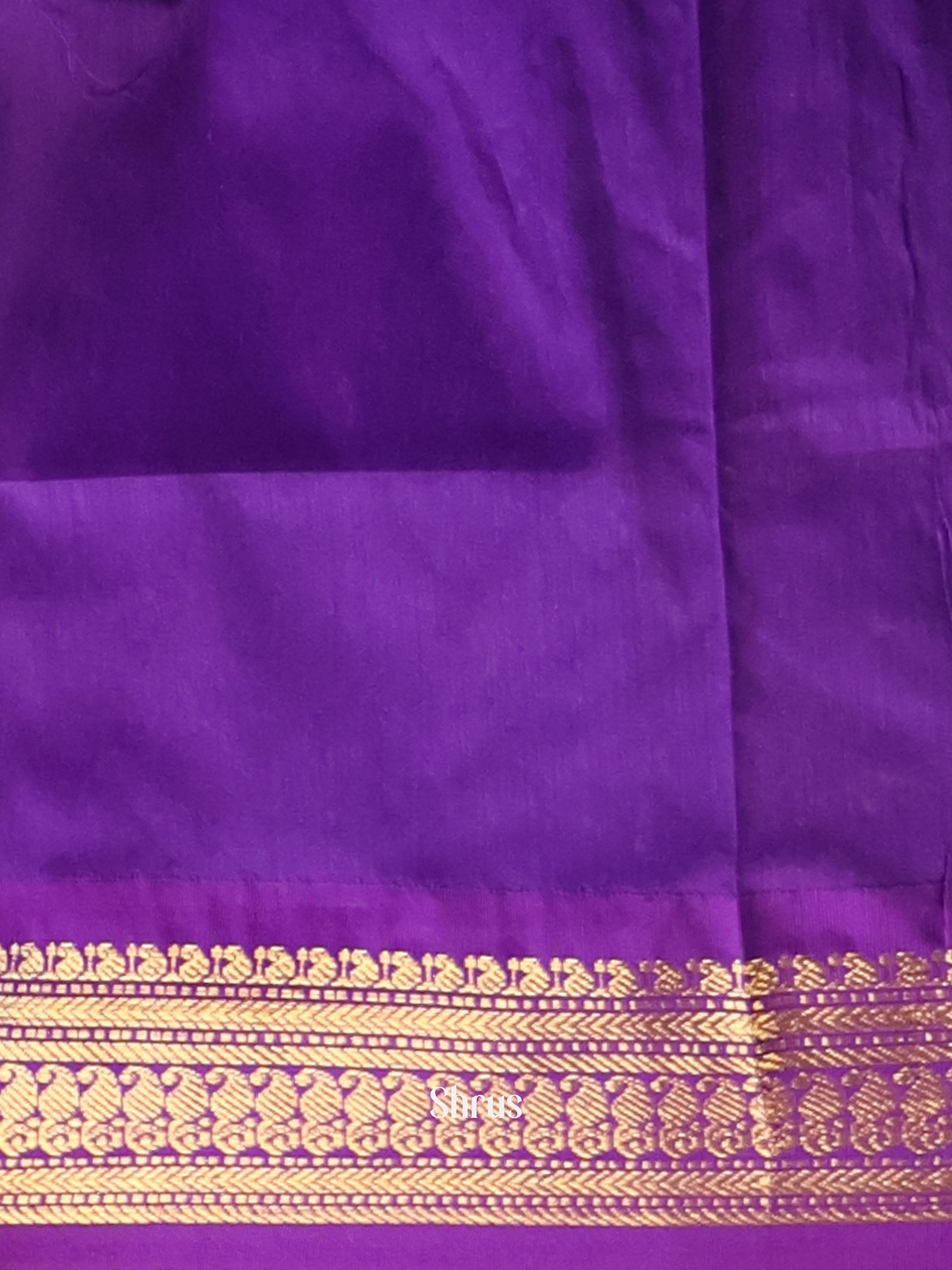 Green & Violet - Kalyani Cotton Saree - Shop on Shrus.com