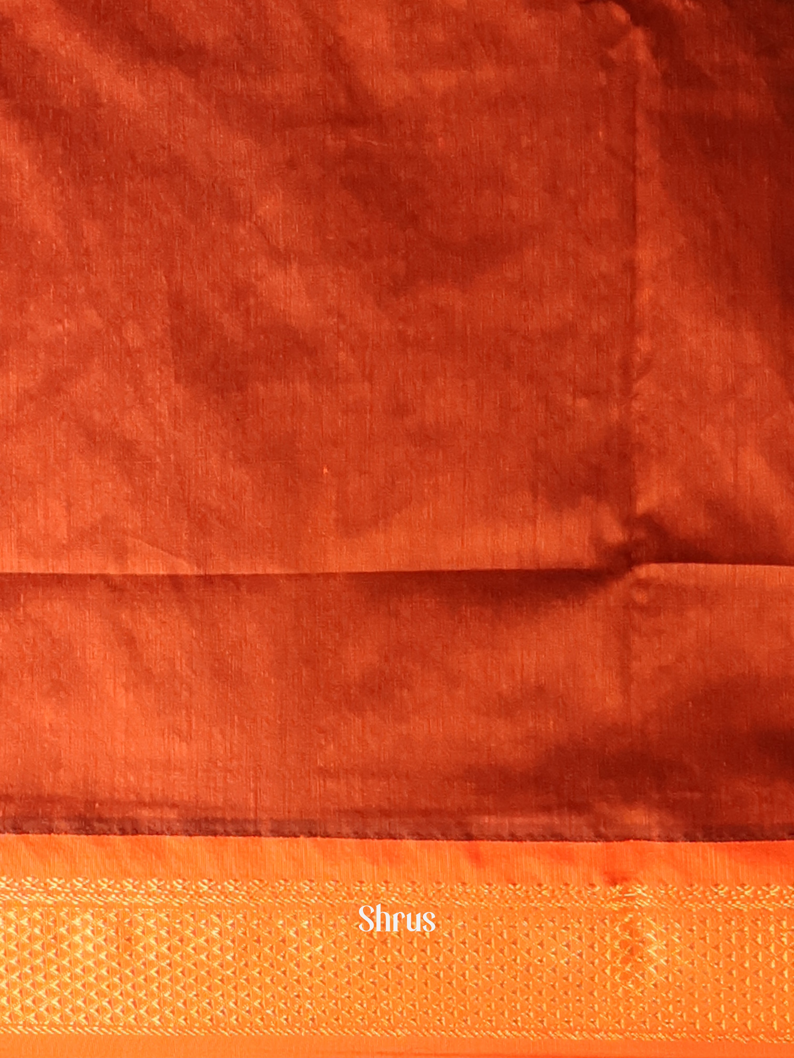 Black & Orange - Kalyani Cotton Saree - Shop on Shrus.com