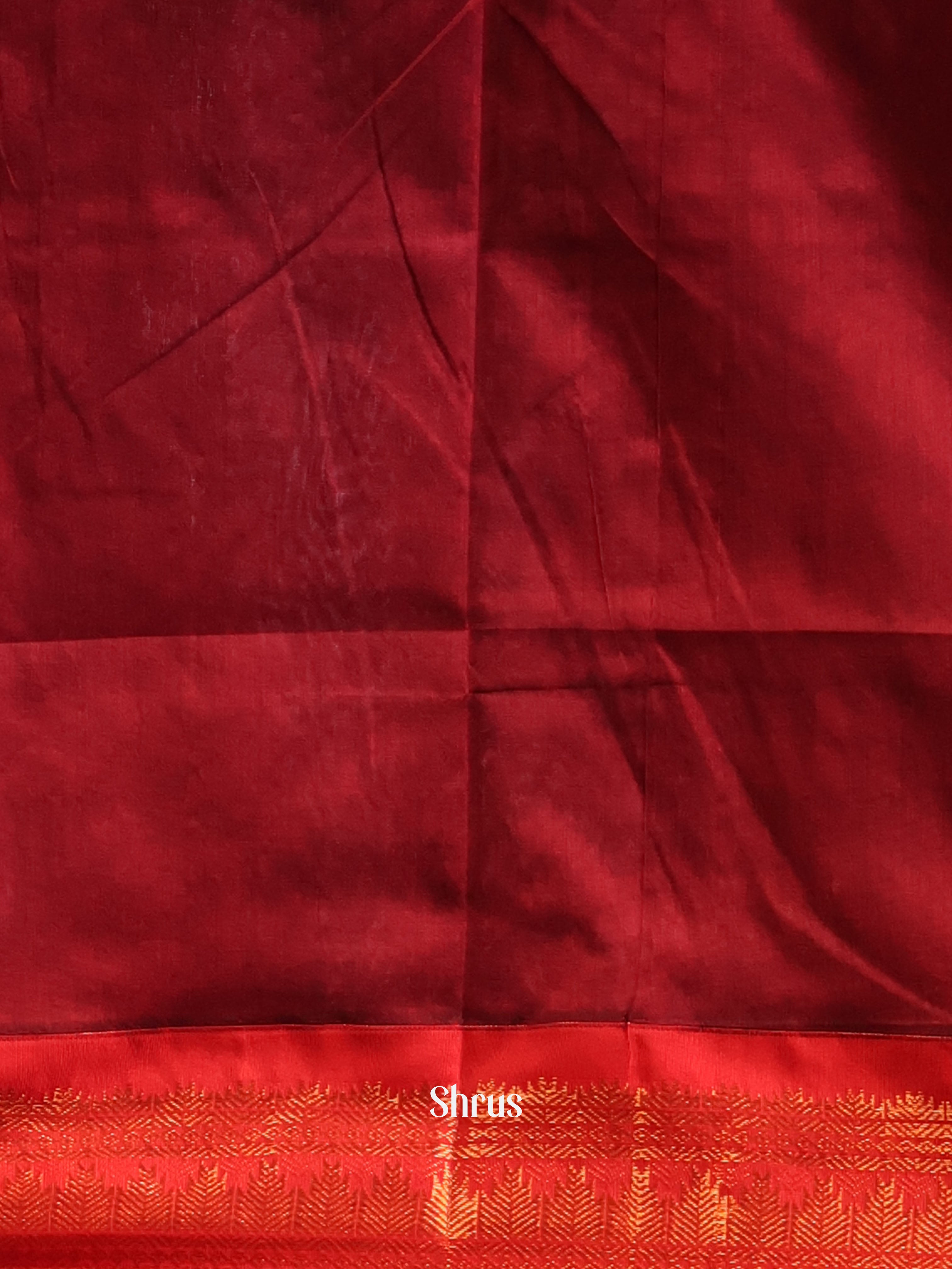 Grey & Maroon - Kalyani Cotton Saree - Shop on Shrus.com