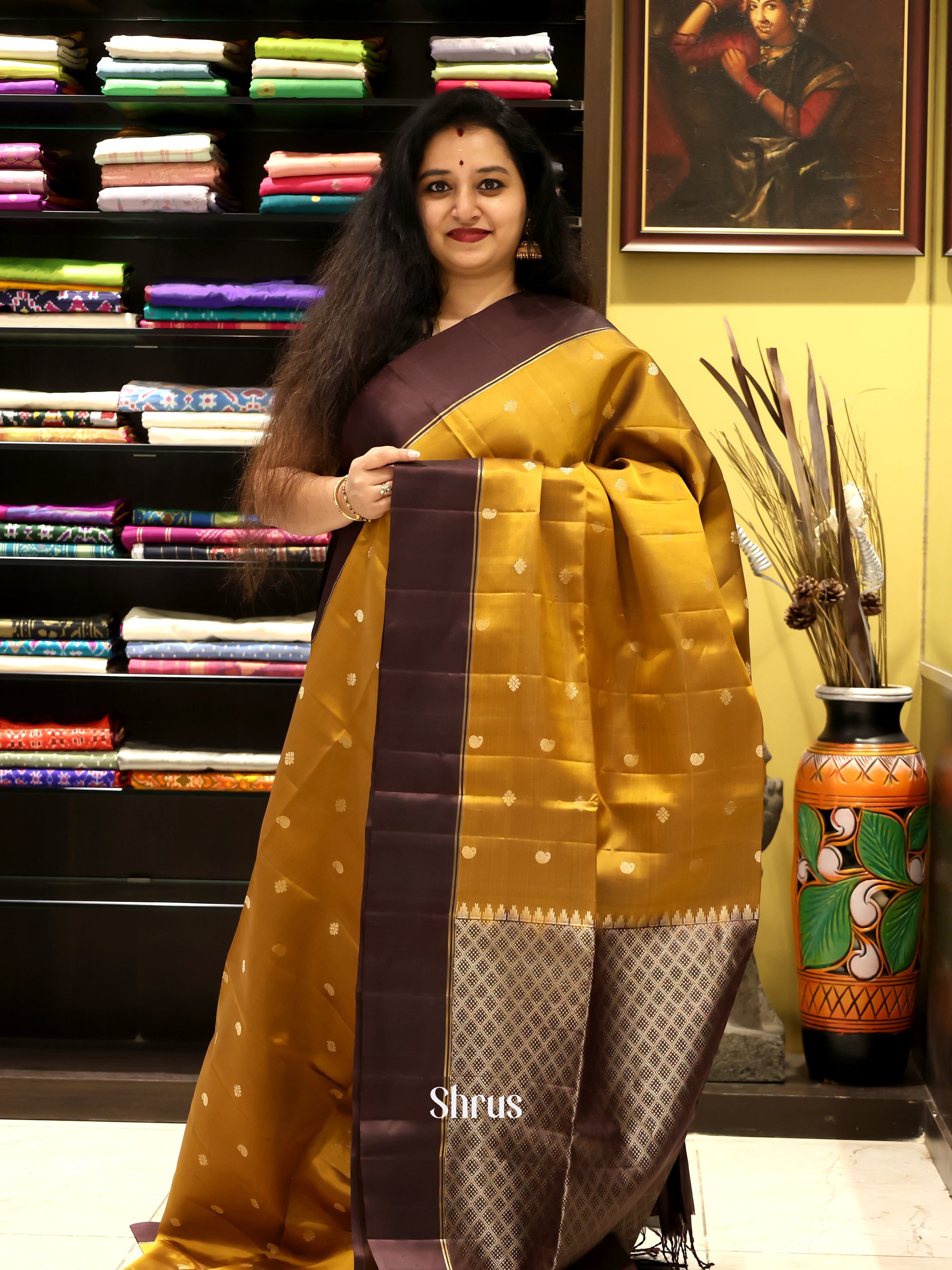 CJS16129 - Soft Silk Saree - Shop on Shrus.com