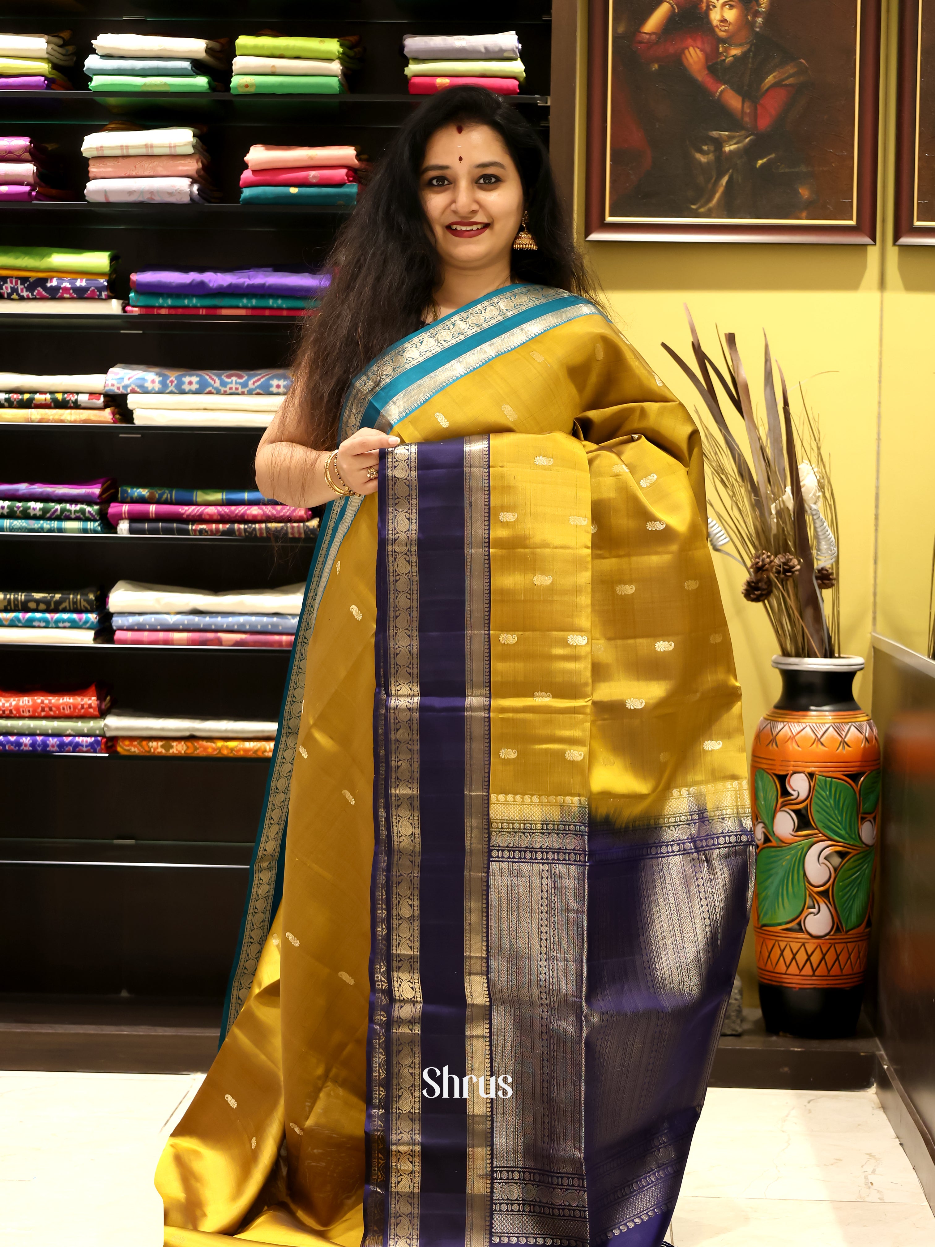 CJS16131 - Soft Silk Saree - Shop on Shrus.com