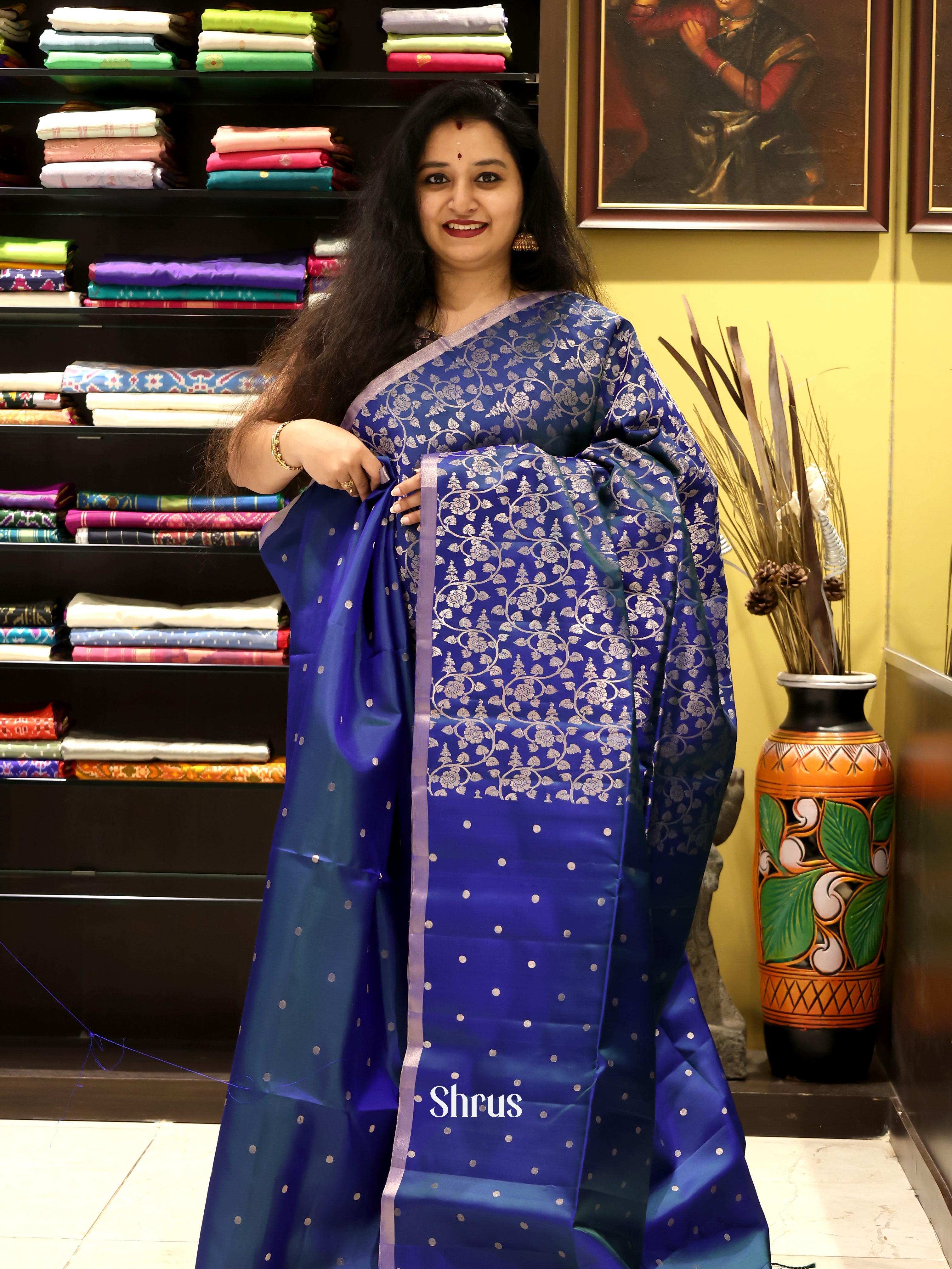 CJS16133 - Soft Silk Saree - Shop on Shrus.com
