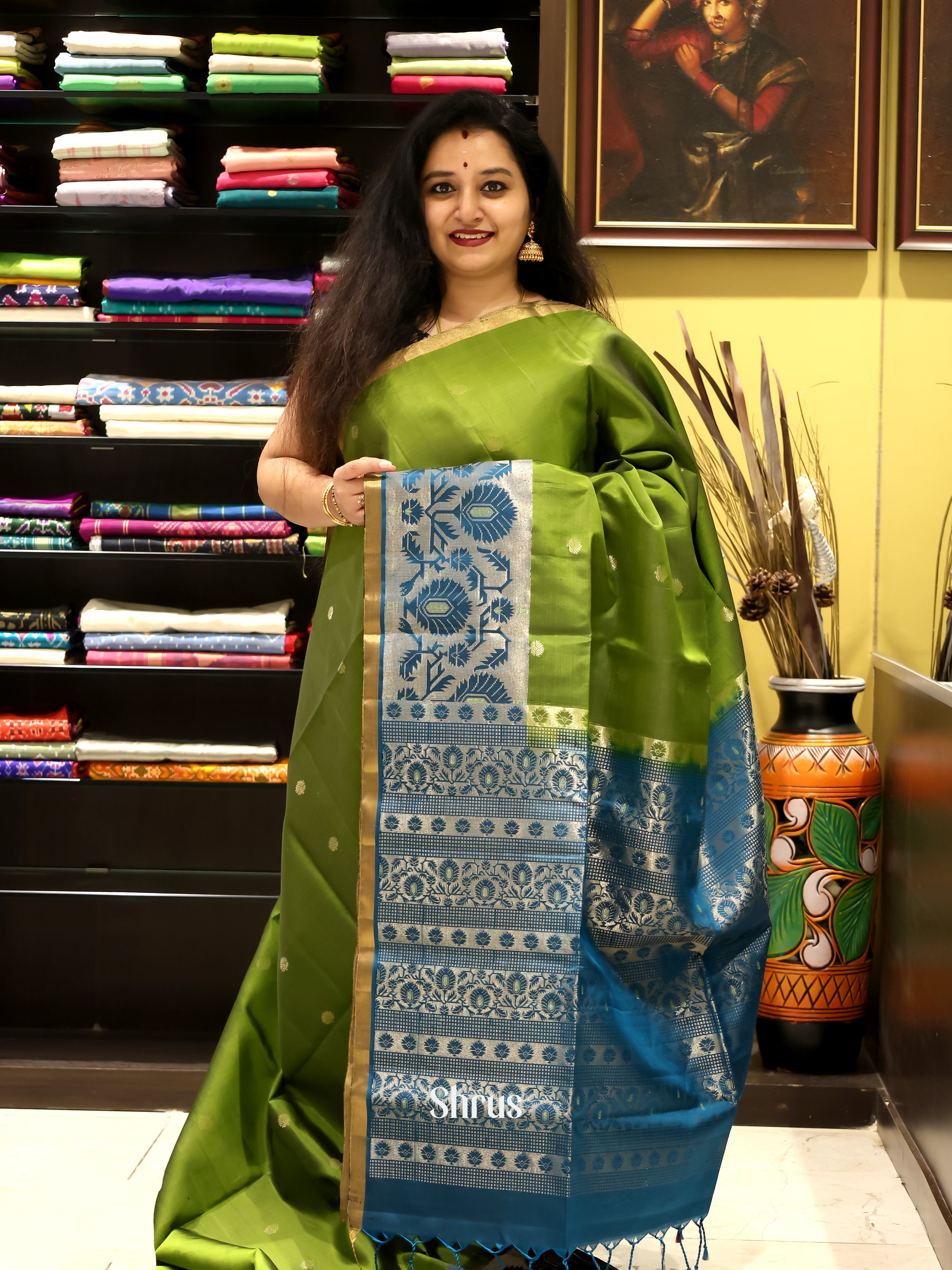 CJS16136 - Soft Silk Saree - Shop on Shrus.com