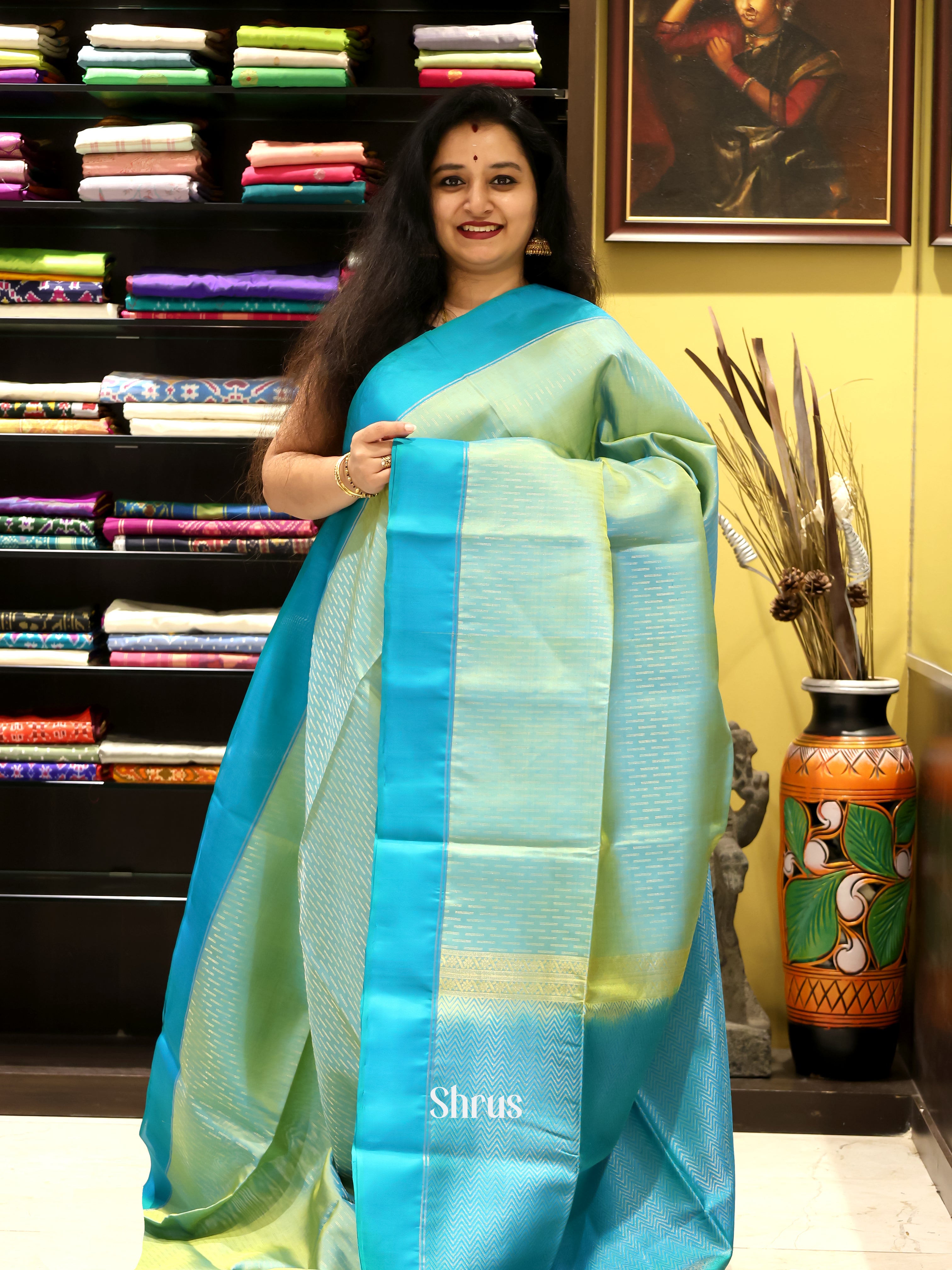 CJS16138 - Soft Silk Saree - Shop on Shrus.com