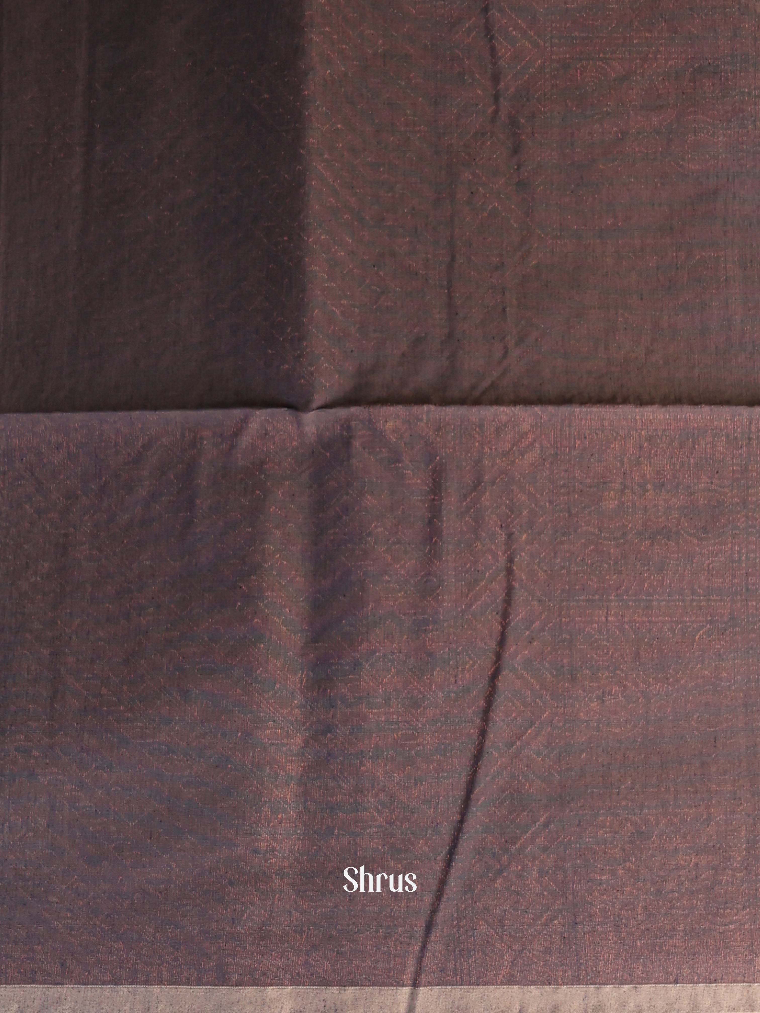 Beige & Brown - Semi Silkcotton Saree - Shop on Shrus.com