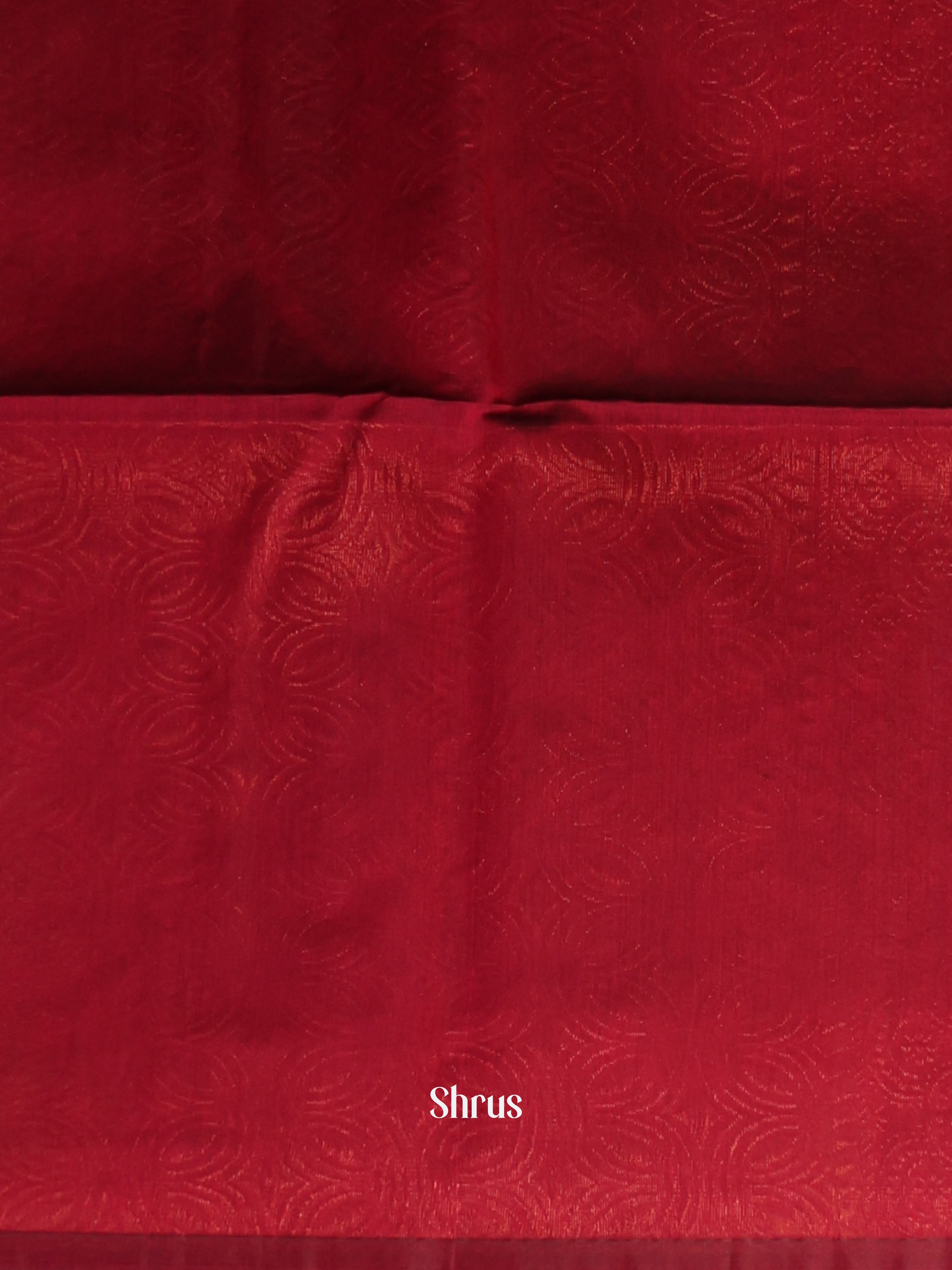 Teal & Maroon - Semi Silkcotton Saree - Shop on Shrus.com