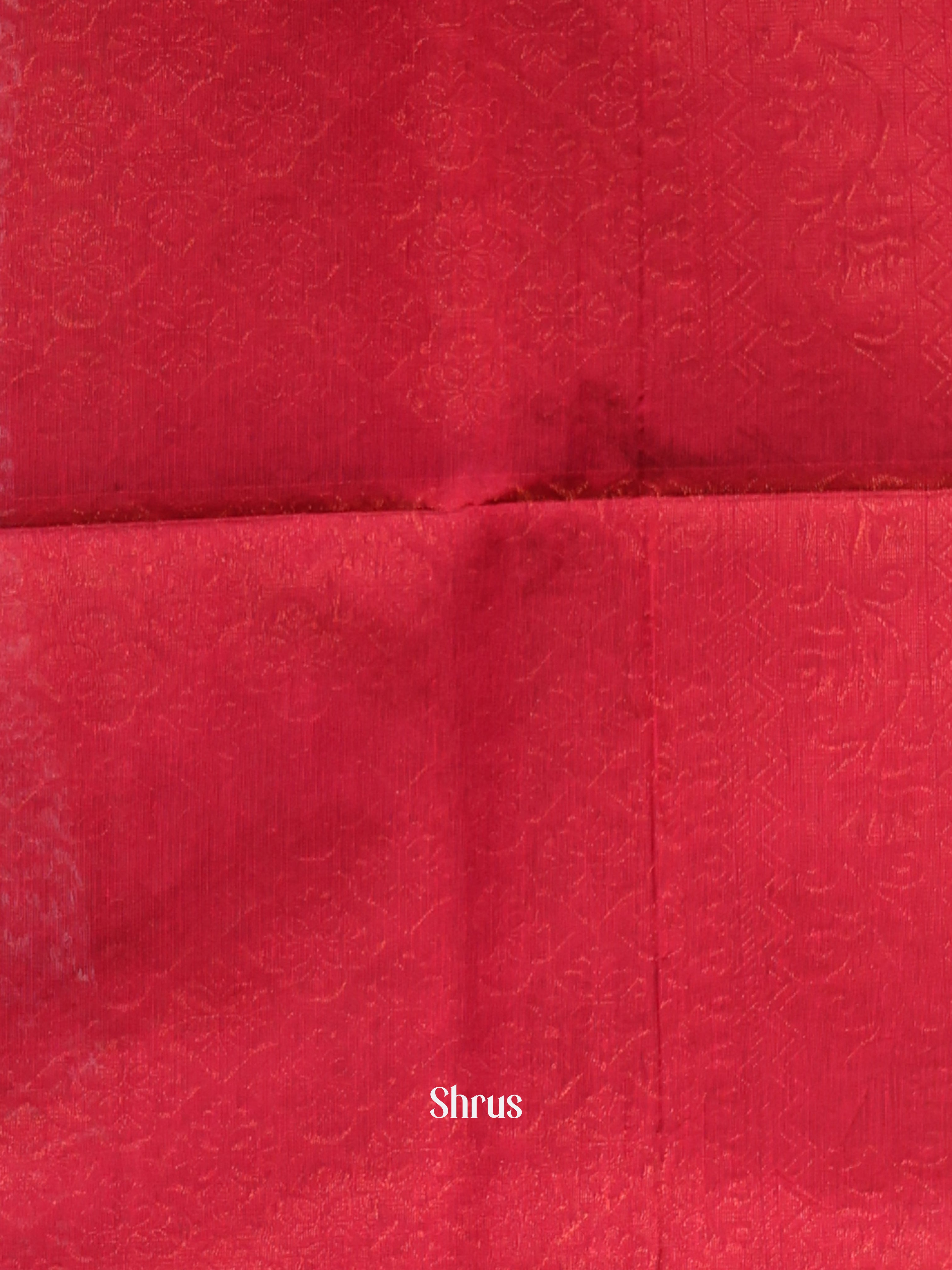 Emerald Green & Maroon - Semi Silkcotton Saree - Shop on Shrus.com
