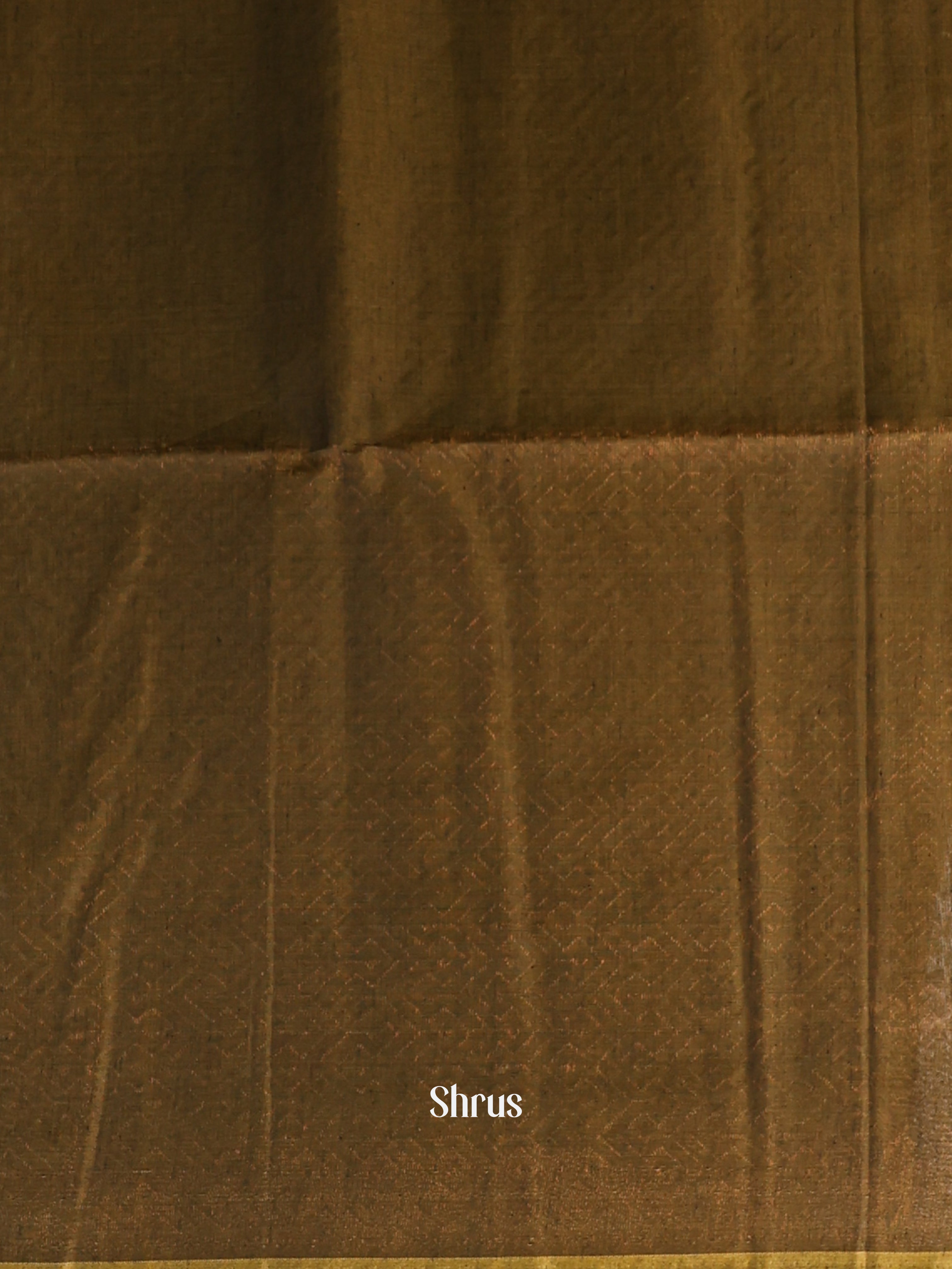 Green & Brown - Semi Silkcotton Saree - Shop on Shrus.com