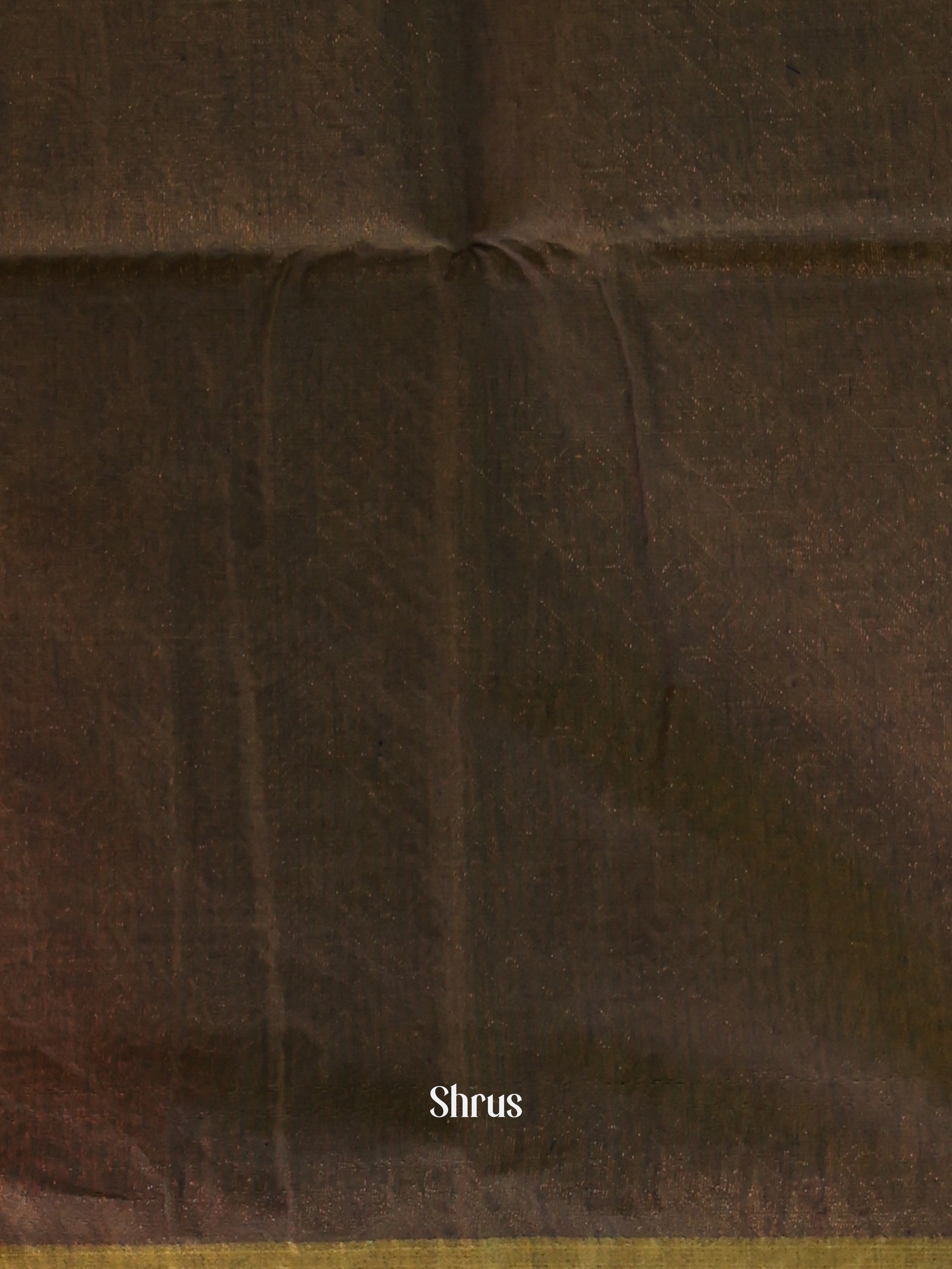 Peach & Green- Semi Silkcotton Saree - Shop on Shrus.com