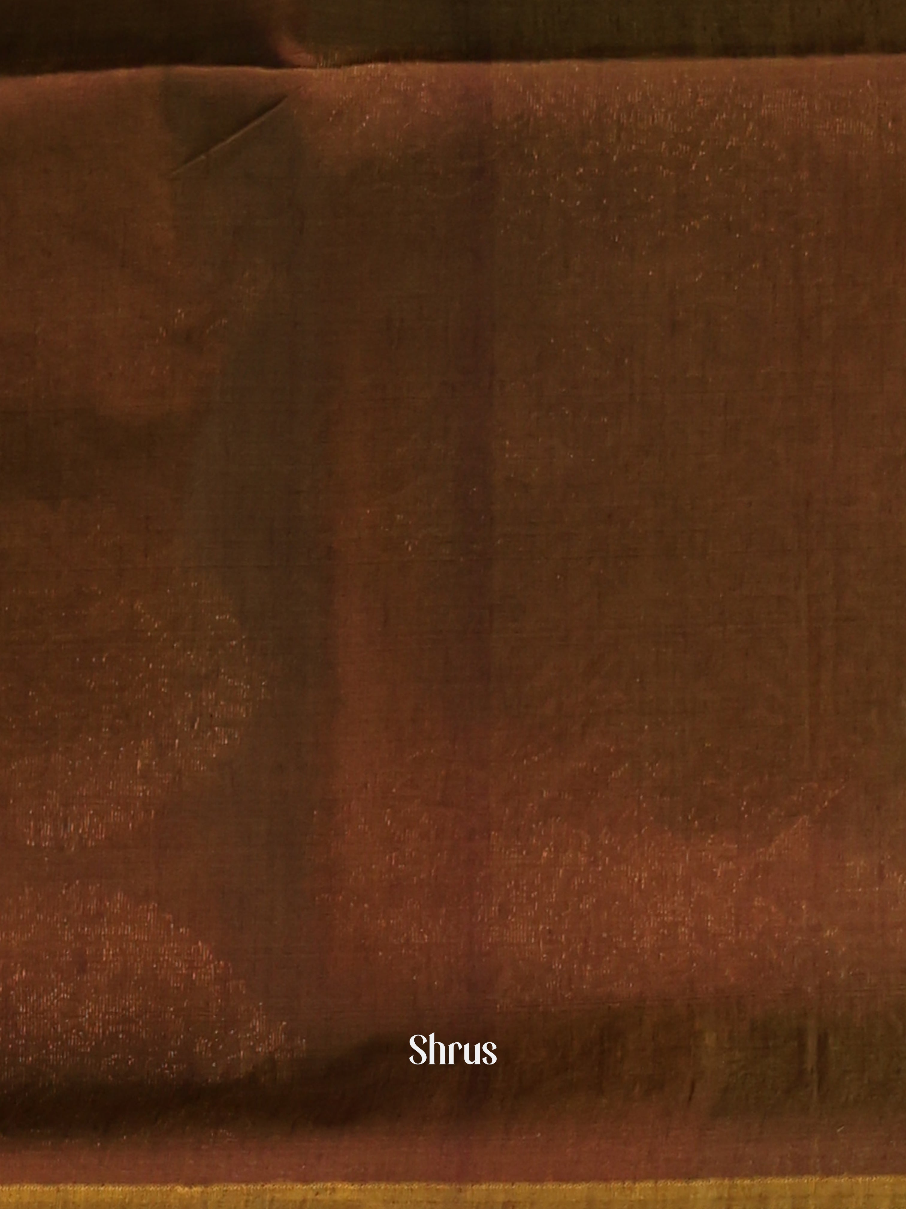 Green & Brown - Semi Silkcotton Saree - Shop on Shrus.com