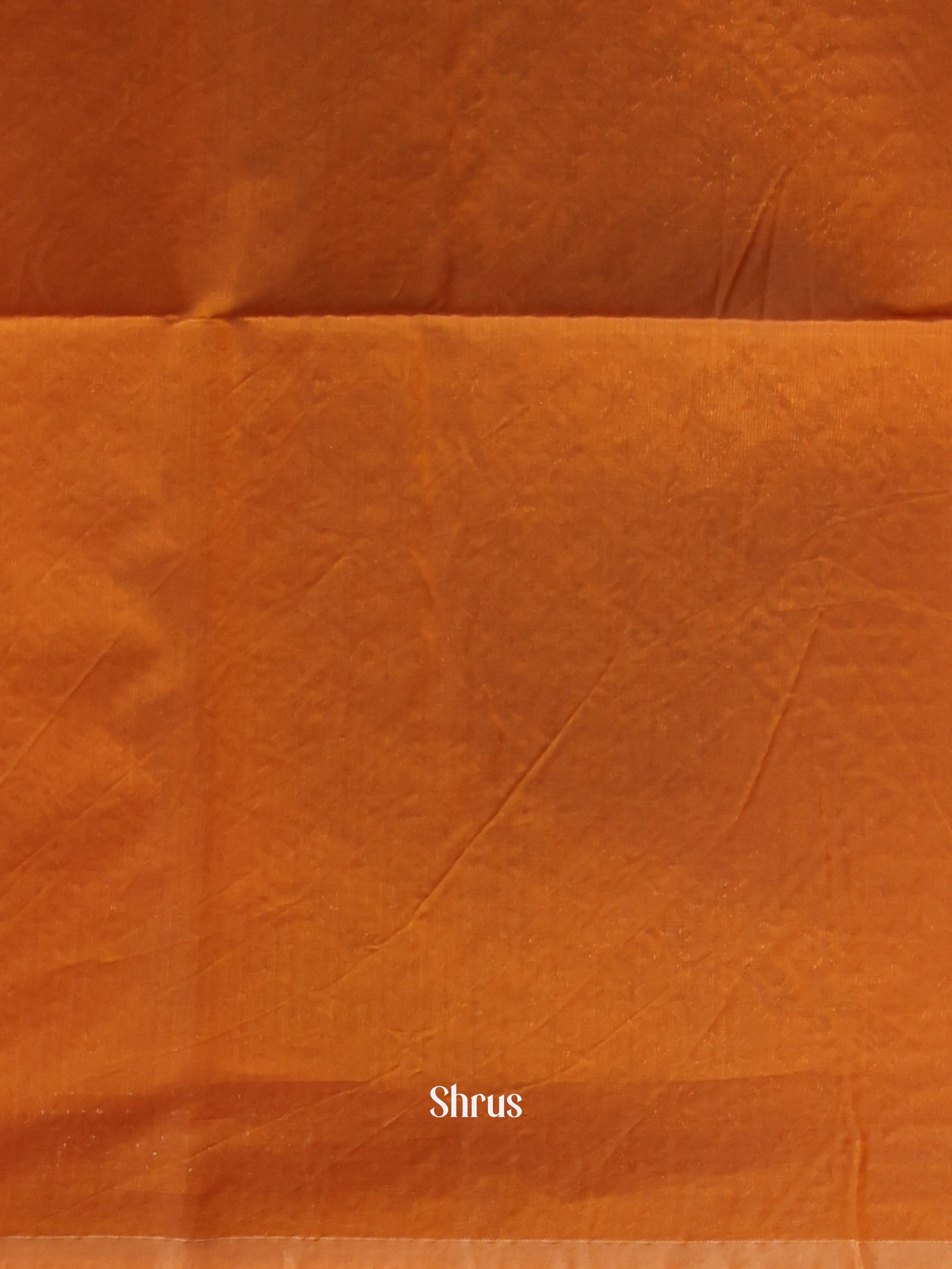 Blue & Brick - Semi Silkcotton Saree - Shop on Shrus.com