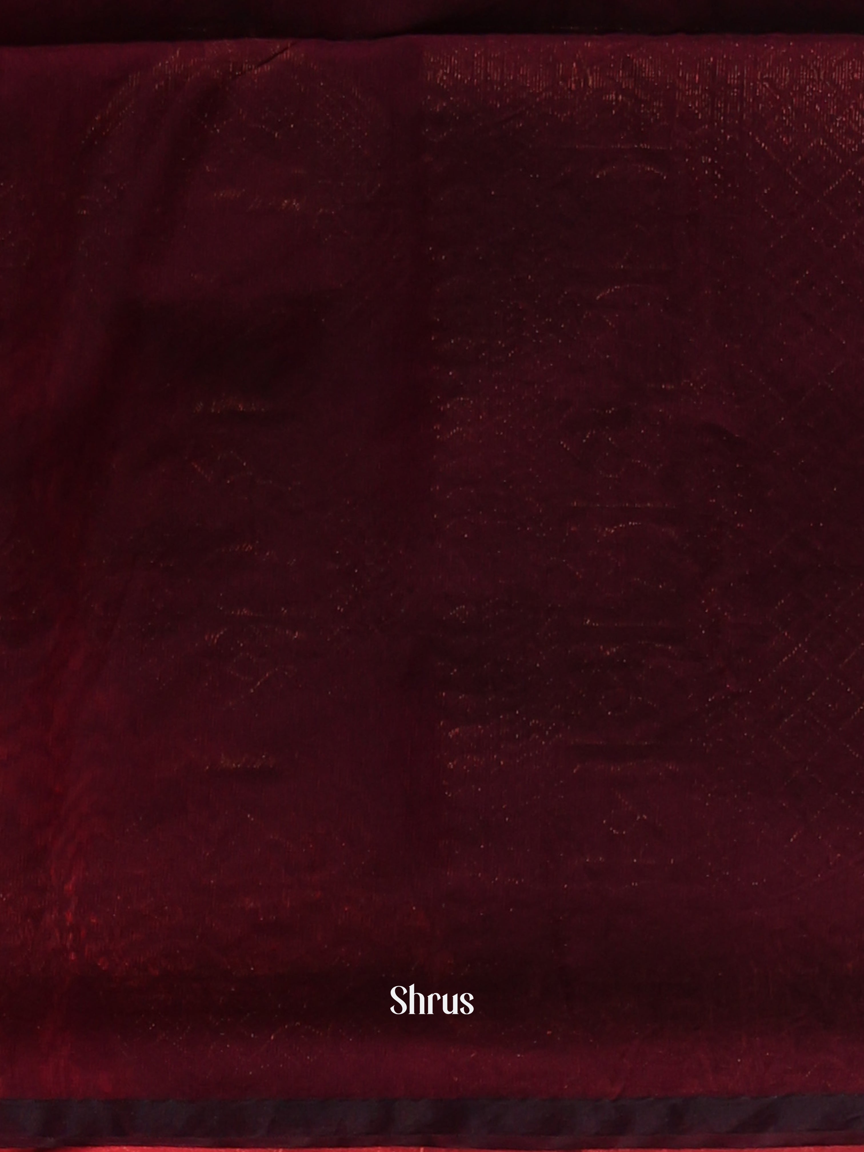 Green & Maroon- Semi Silkcotton Saree - Shop on Shrus.com