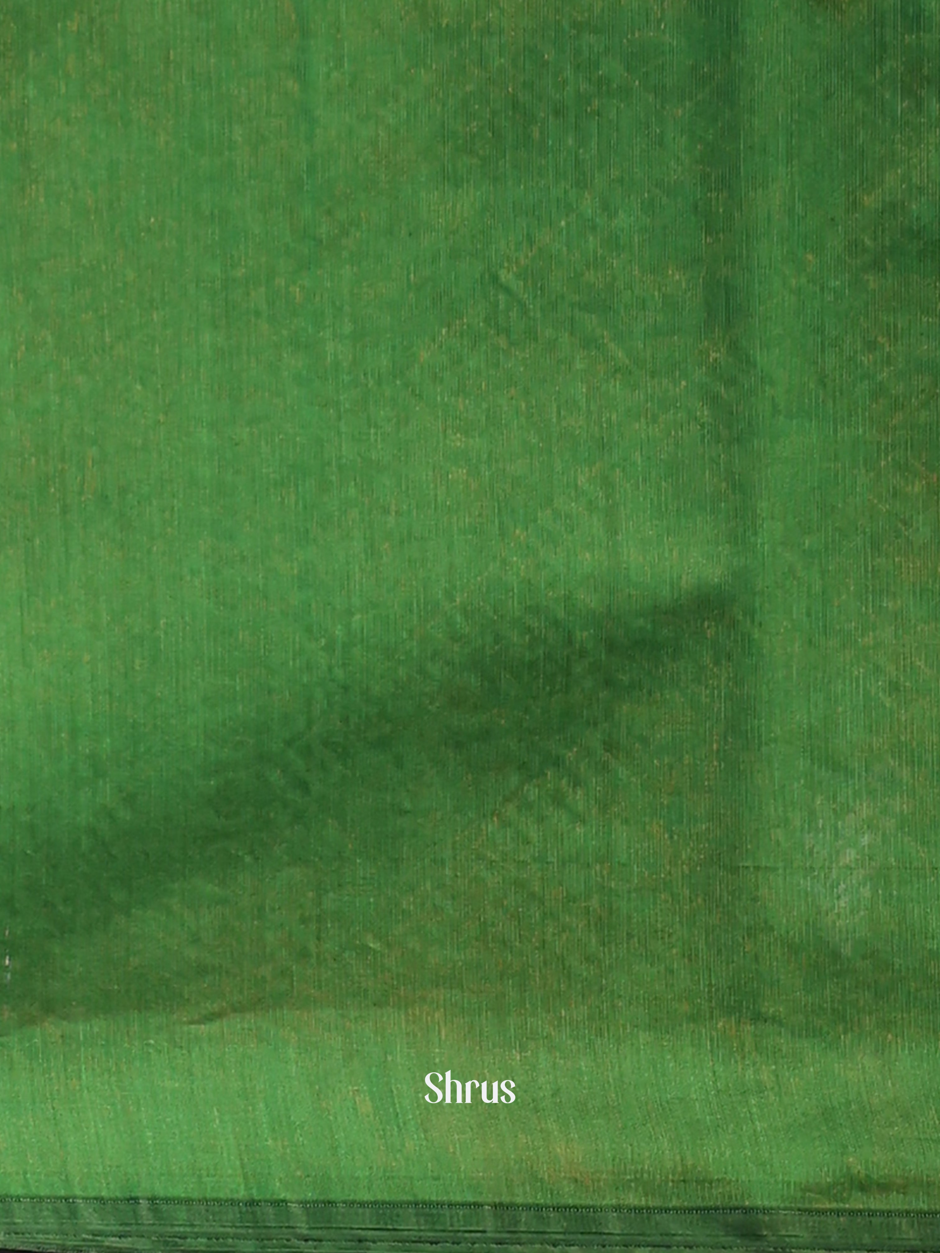 Brick & Green - Semi Silkcotton Saree - Shop on Shrus.com