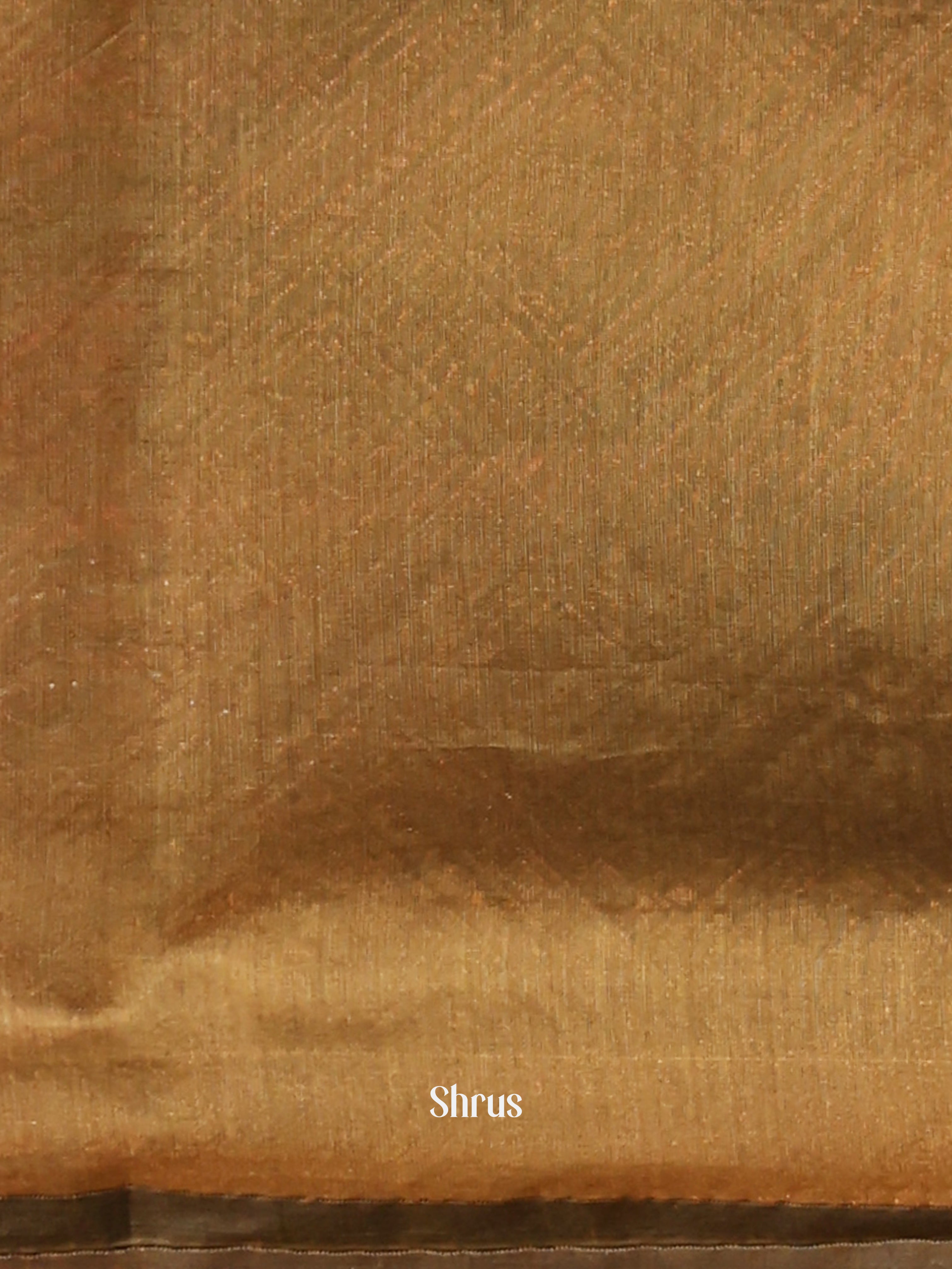 Brown & Green - Semi Silkcotton Saree - Shop on Shrus.com