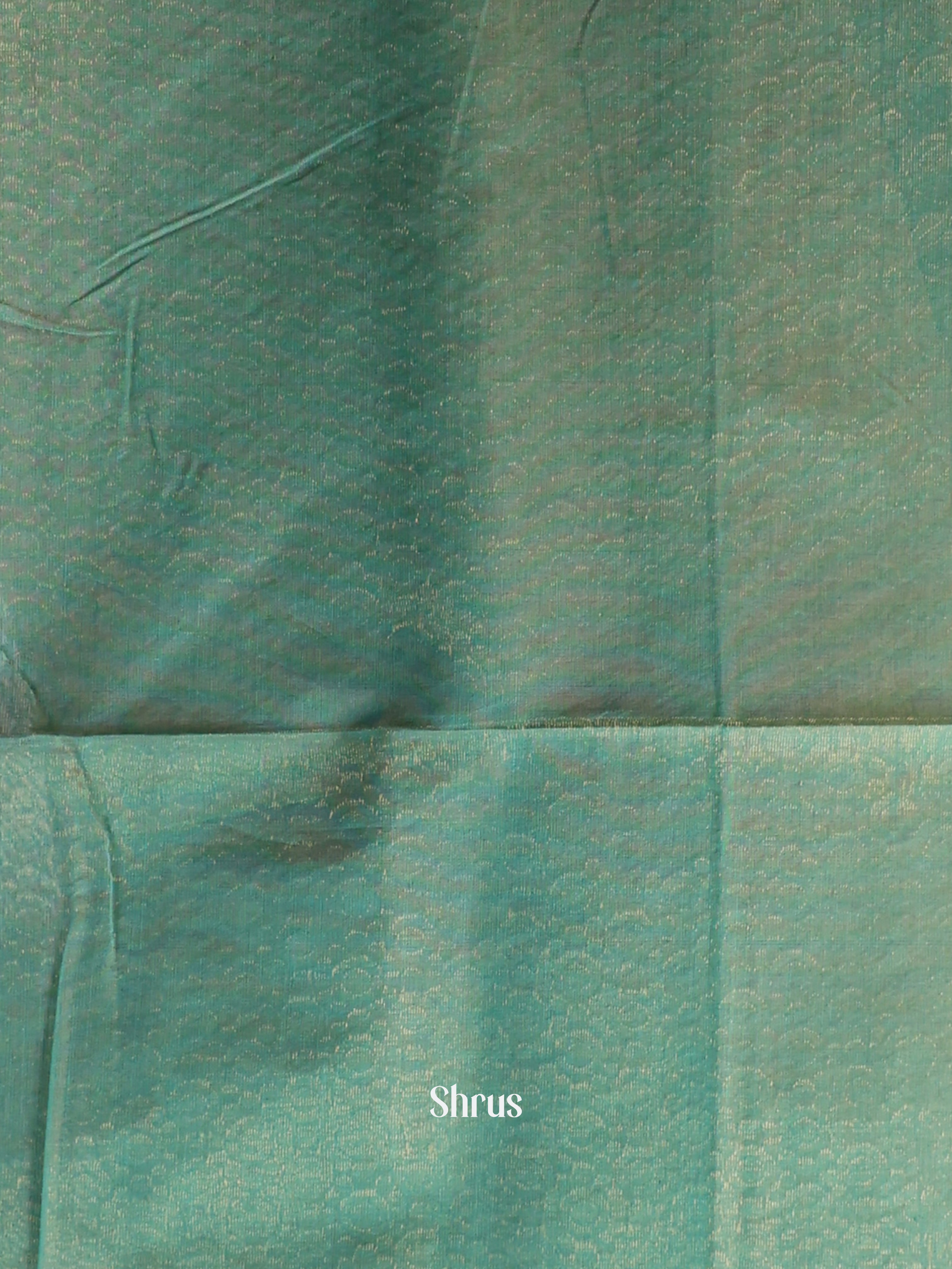 Cream & Green - Semi Silkcotton Saree - Shop on Shrus.com