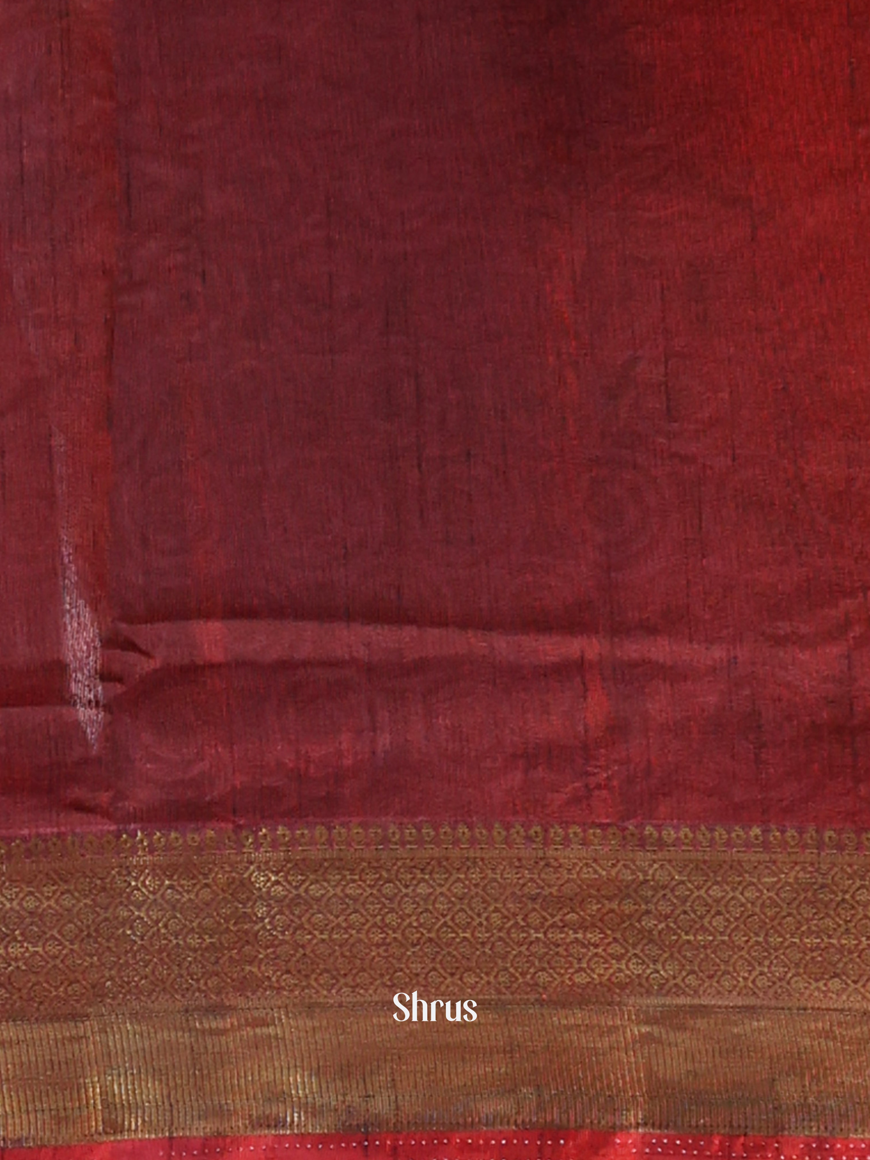 Red & Maroon - Semi Patola Saree - Shop on Shrus.com