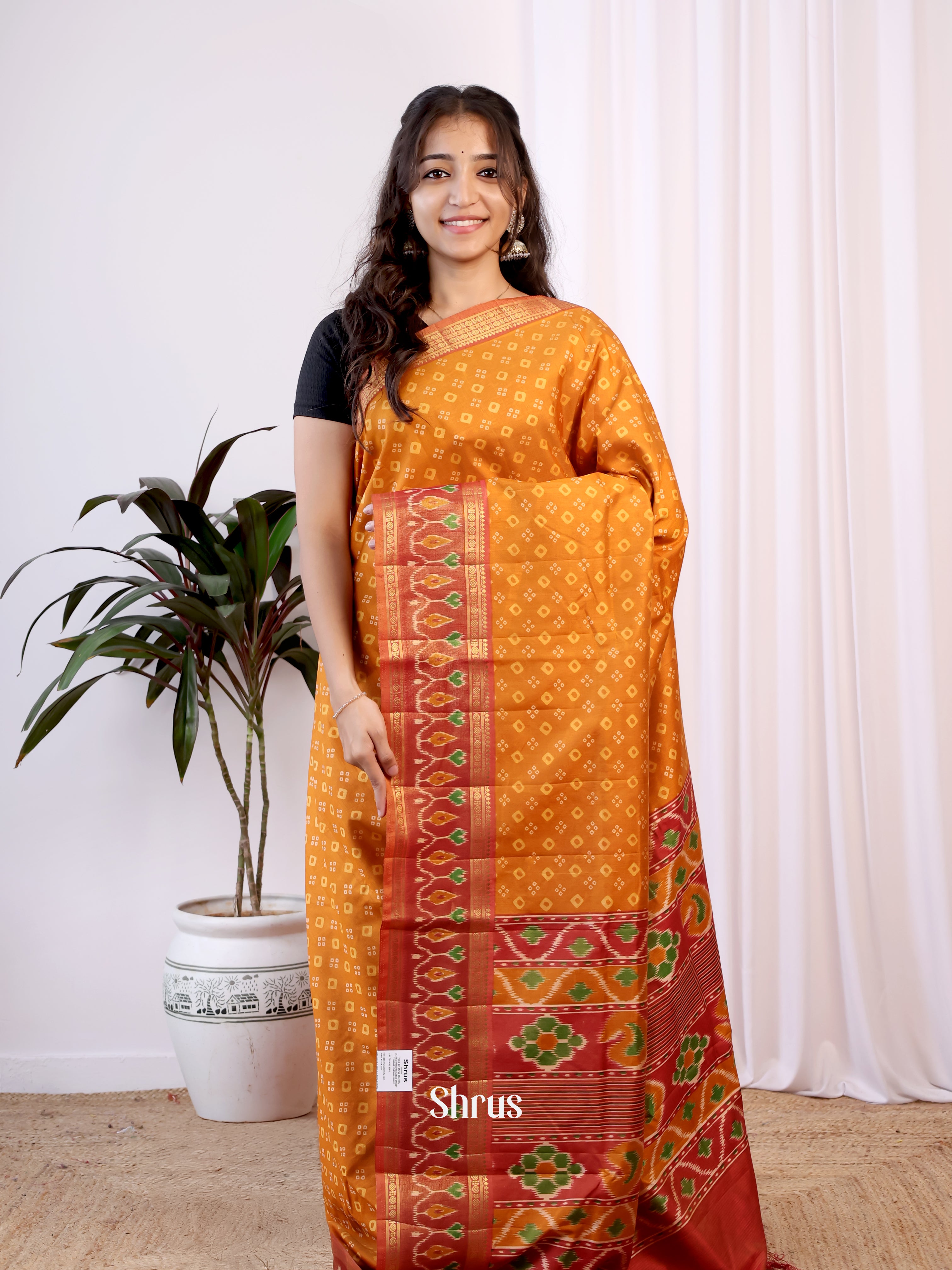 CJS17277 - Semi Patola Saree - Shop on Shrus.com