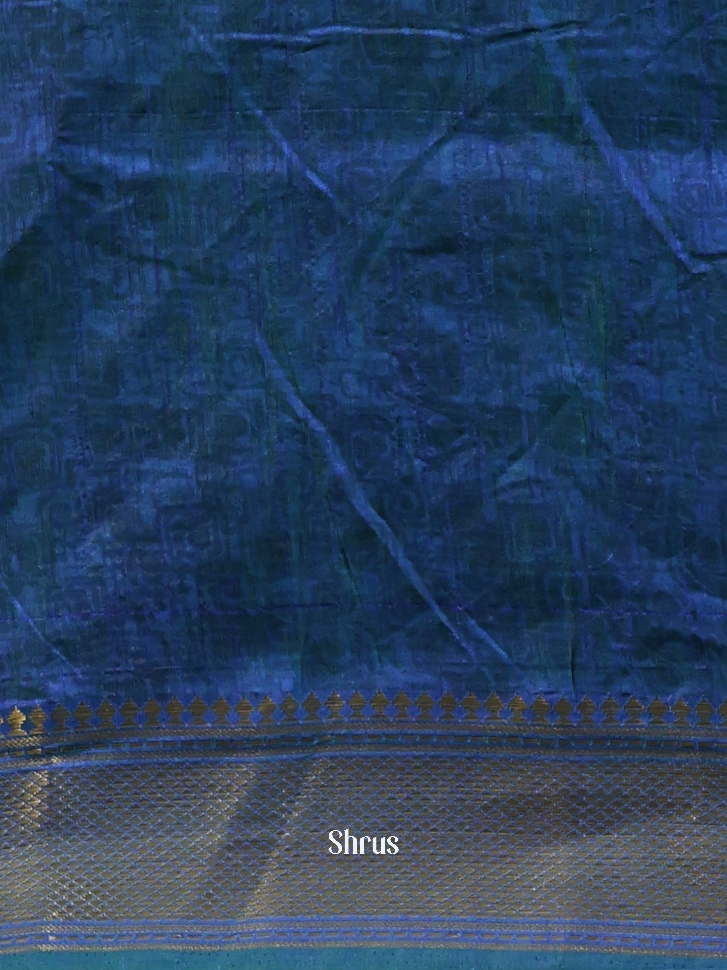 Green & Blue- Semi Patola Saree - Shop on Shrus.com
