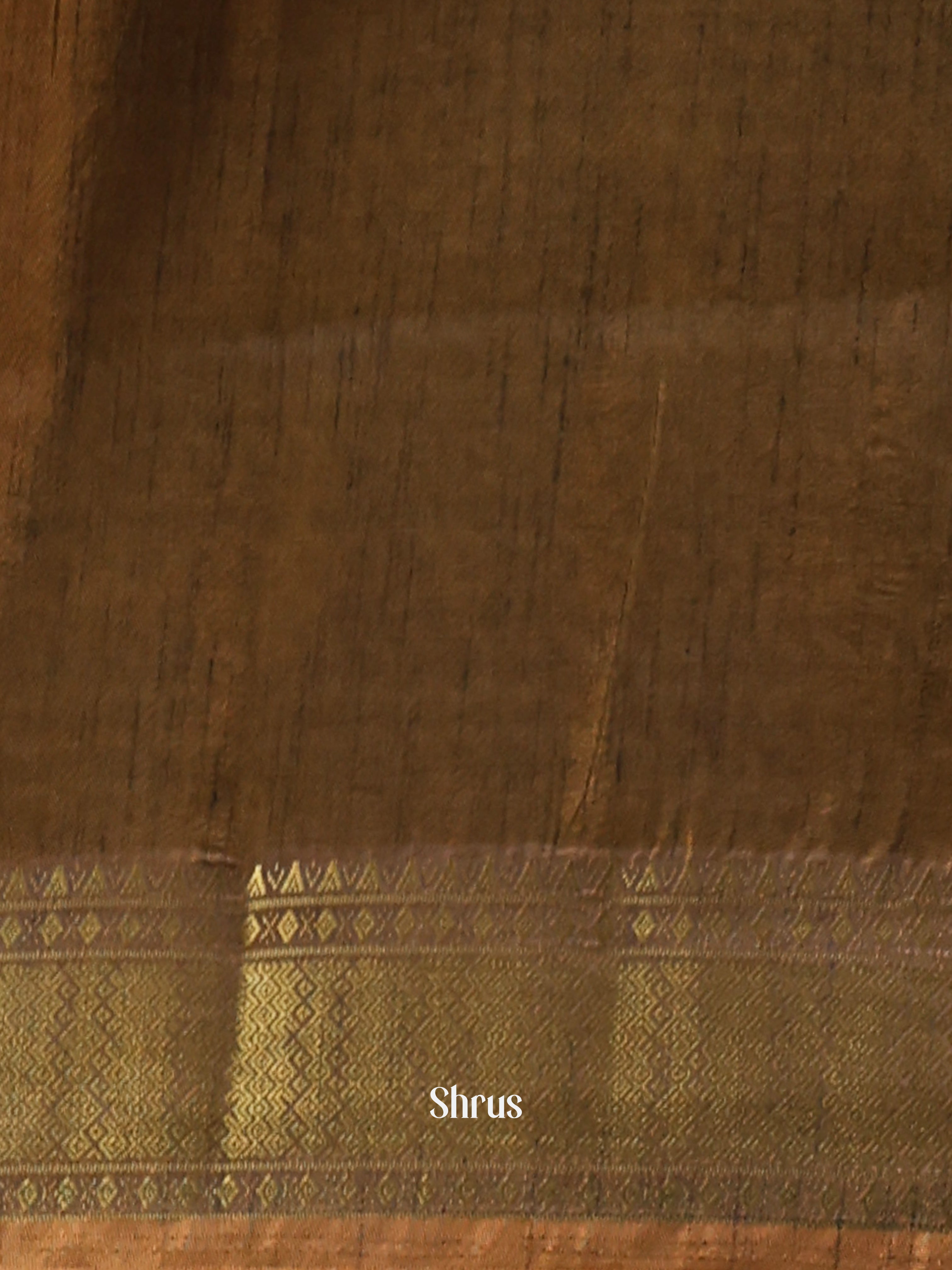 Mustard & Green - Semi Patola Saree - Shop on Shrus.com