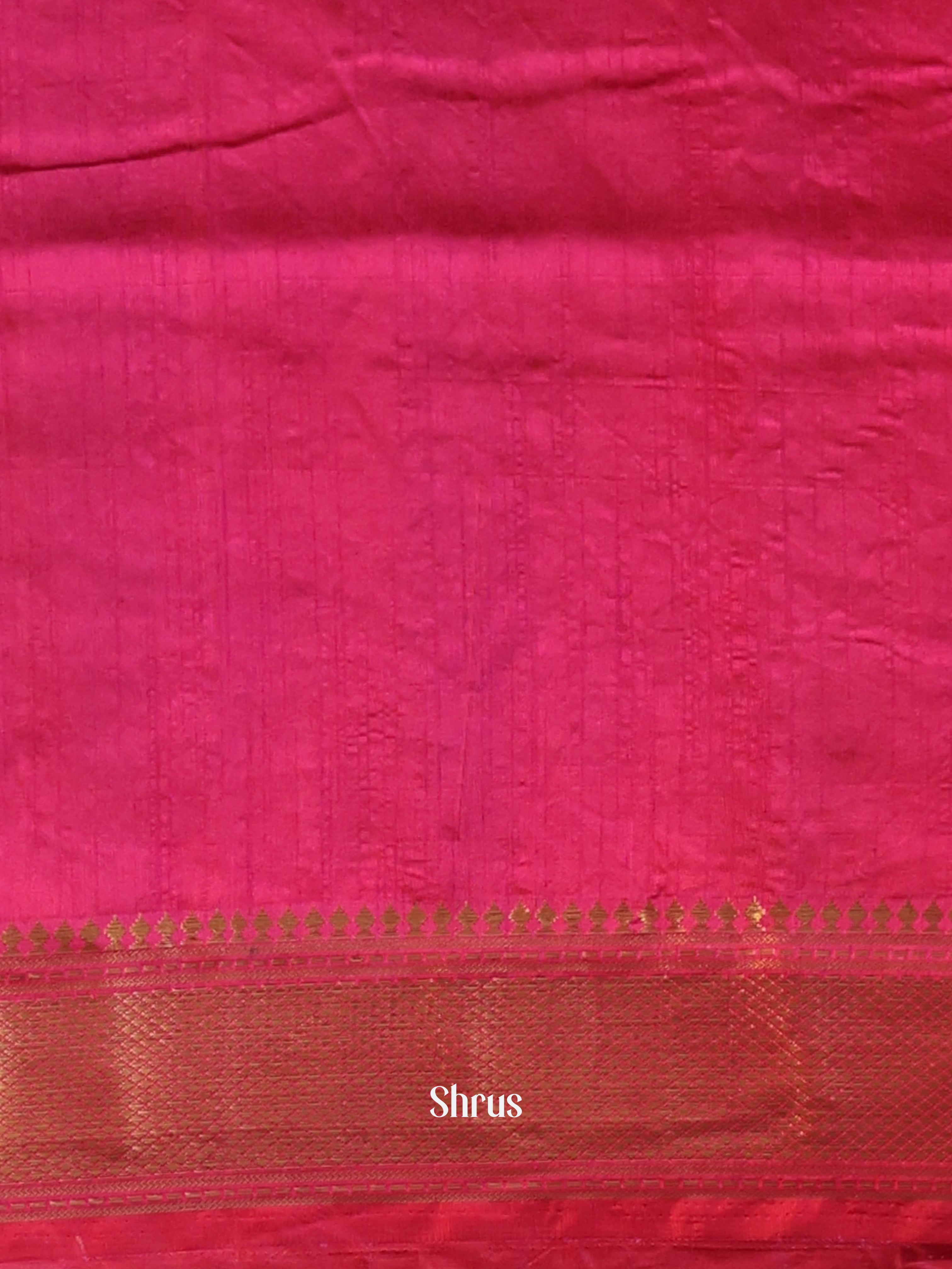 Purple & Pink - Semi Patola Saree - Shop on Shrus.com