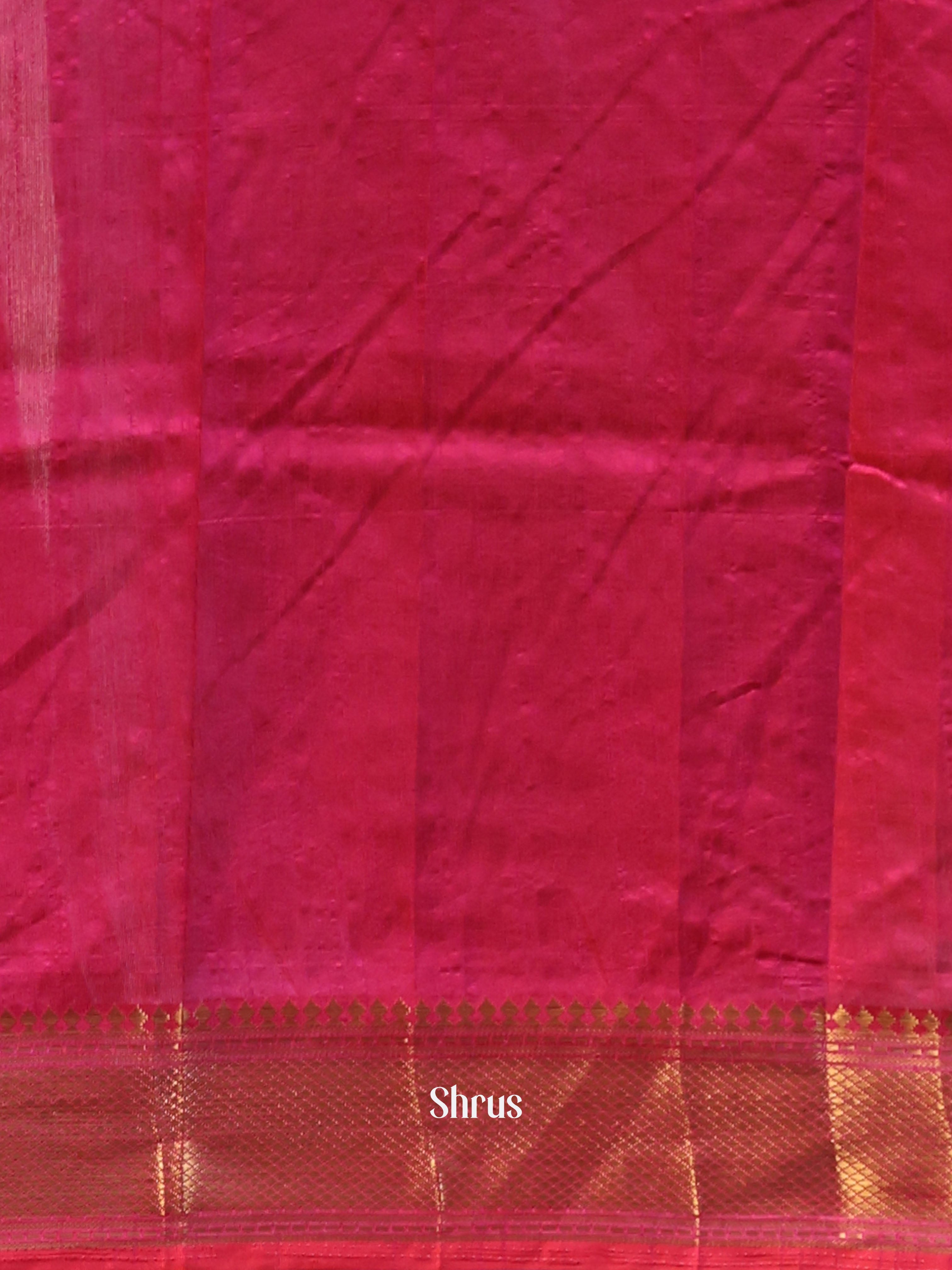 Purple & Pink - Semi Patola Saree - Shop on Shrus.com